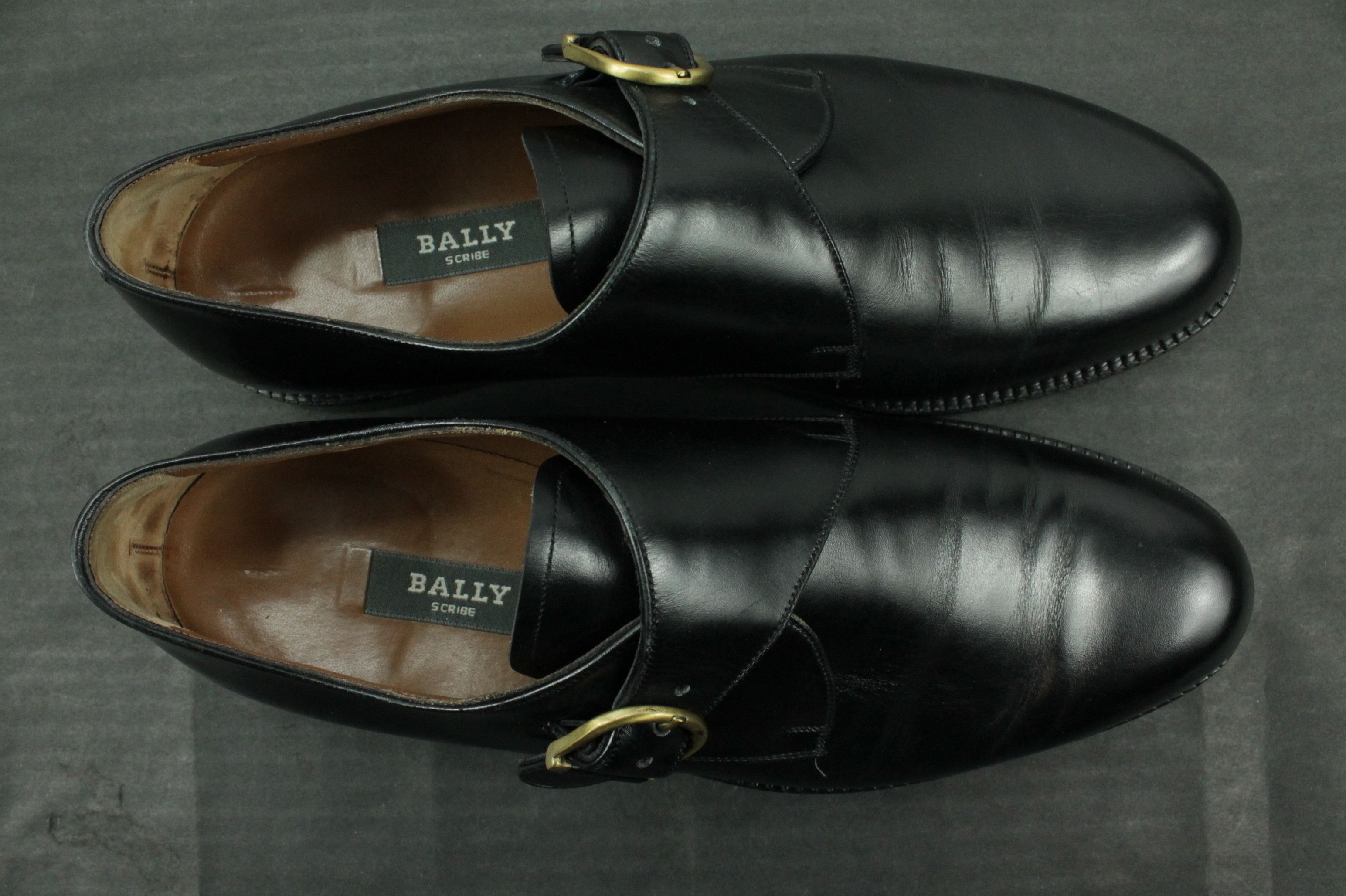 Bally Bally Scribe Handmade Black Dress Monk Strap Shoes Size US 9 / EU 42 - 6 Thumbnail