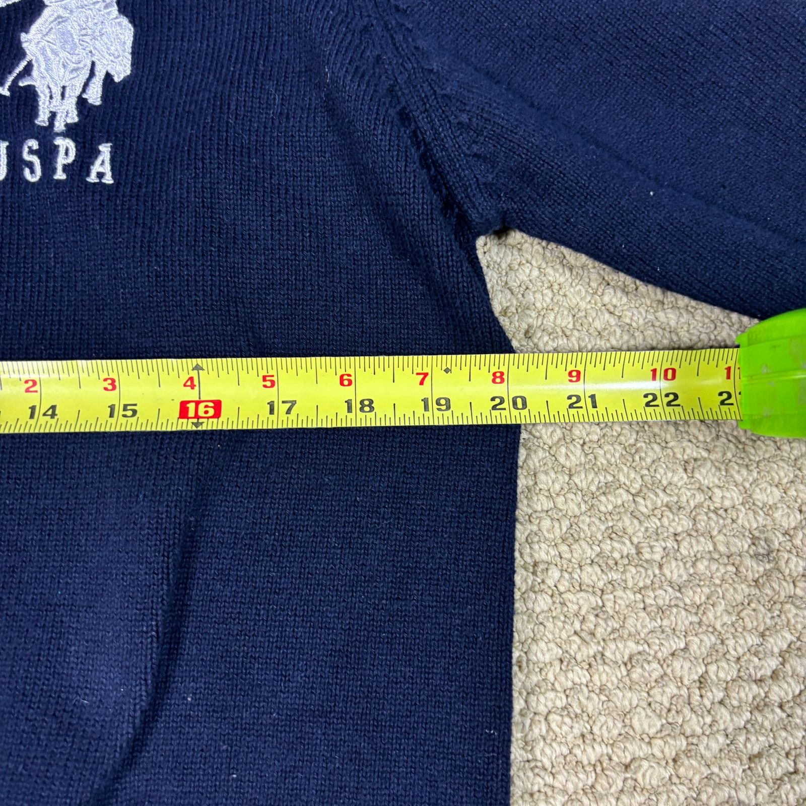U.S. Polo Assn. y2k 2000s style US Polo Assn fleece quarter zip jacket L Size US L / EU 52-54 / 3 - 5 Thumbnail