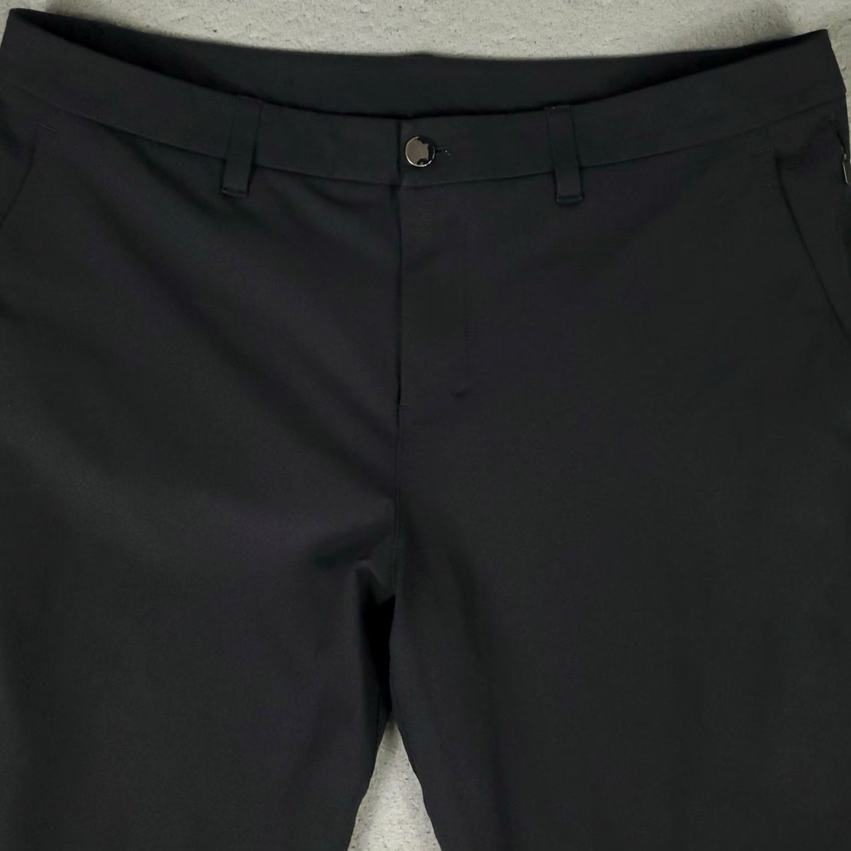Lululemon Lululemon Pants Mens 36x28 Black Chino Flat Front Regular Straight Pockets Wool? Polyester? No — Polyester. Size US 36 / EU 52 - 2 Thumbnail