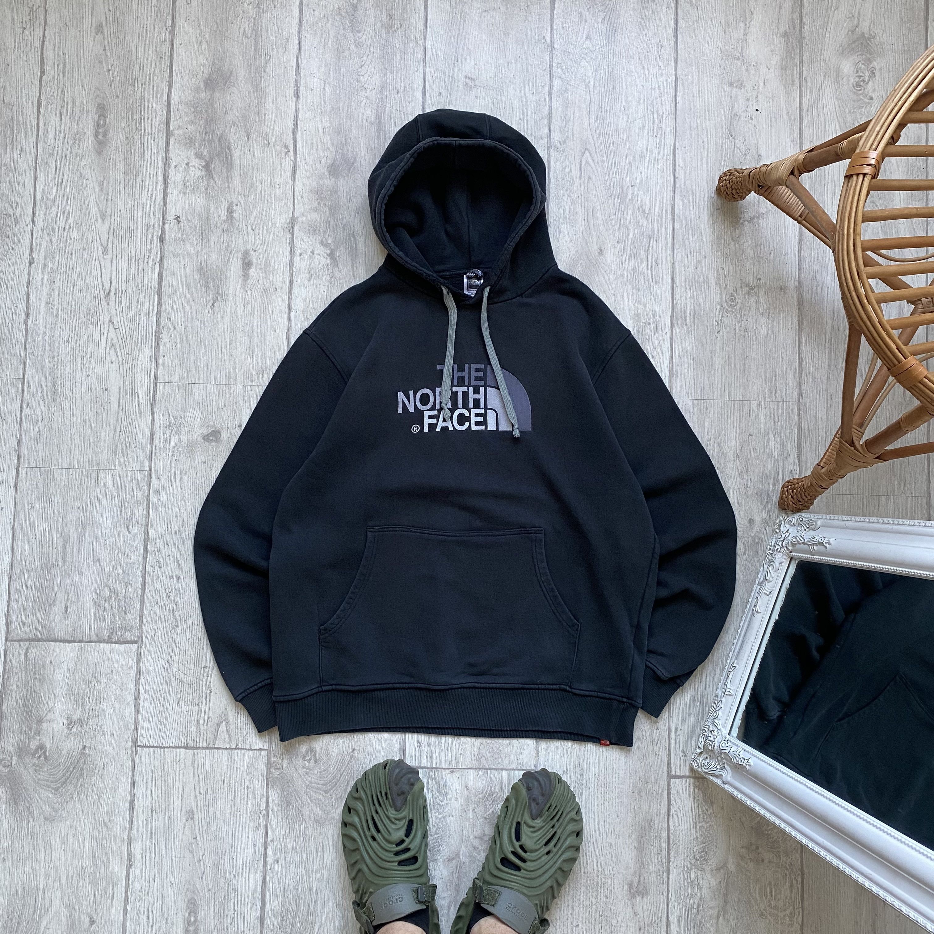 The North Face 🏕️ Vintage The North Face Hoodie TNF Trashed distressed Size US XL / EU 56 / 4 - 1 Thumbnail