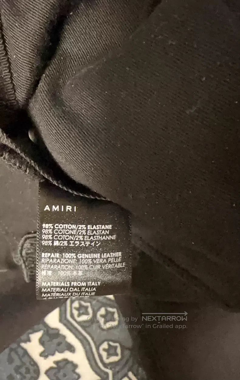 Amiri Amiri Embroidered Destroyed Patchwork Jeans Size 33 Size US 33 - 9 Thumbnail