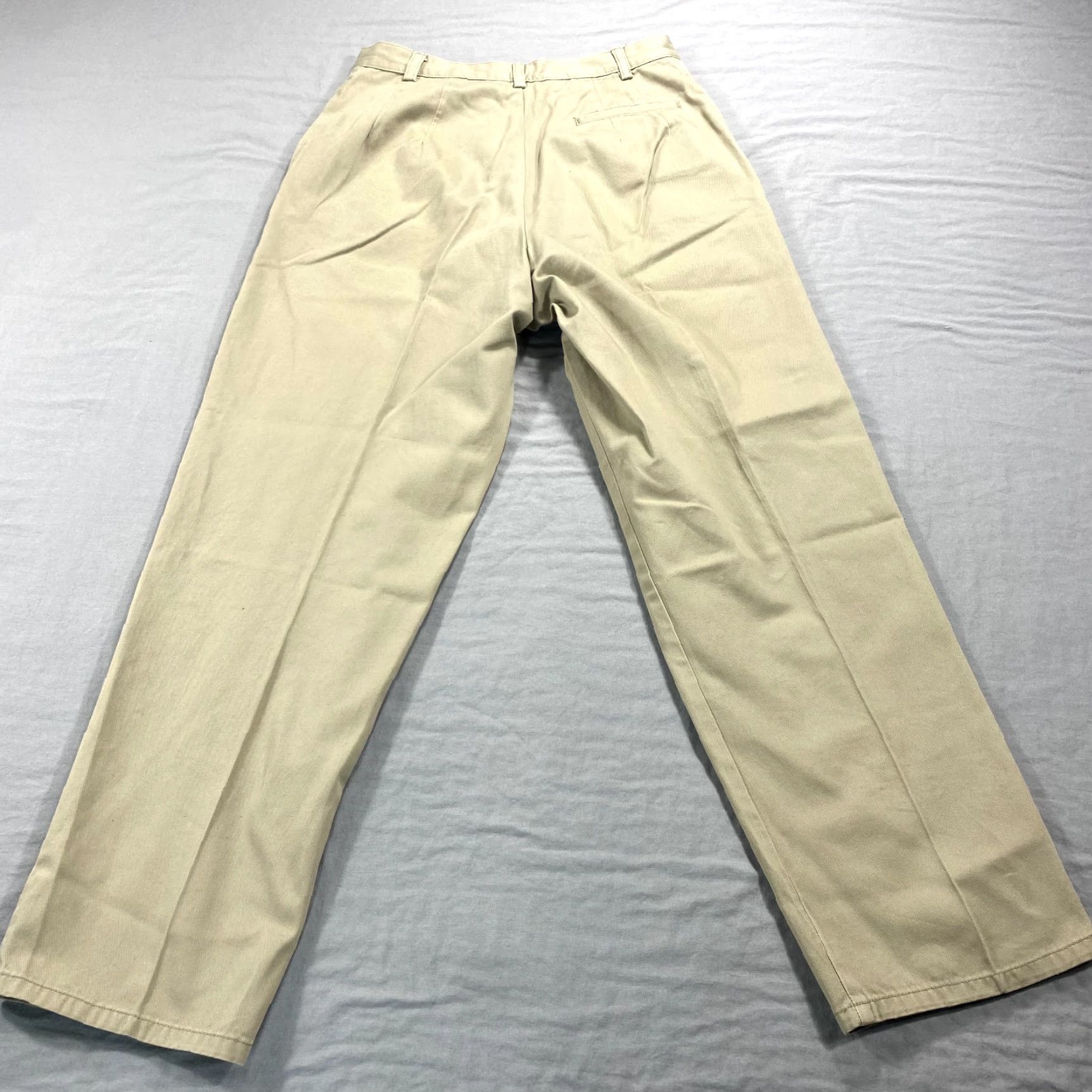 Pendleton VINTAGE Pendleton Pants Womens 10 Beige Pleated High Rise Trousers 28x28 Size 32" / US 10 / IT 46 - 2 Thumbnail