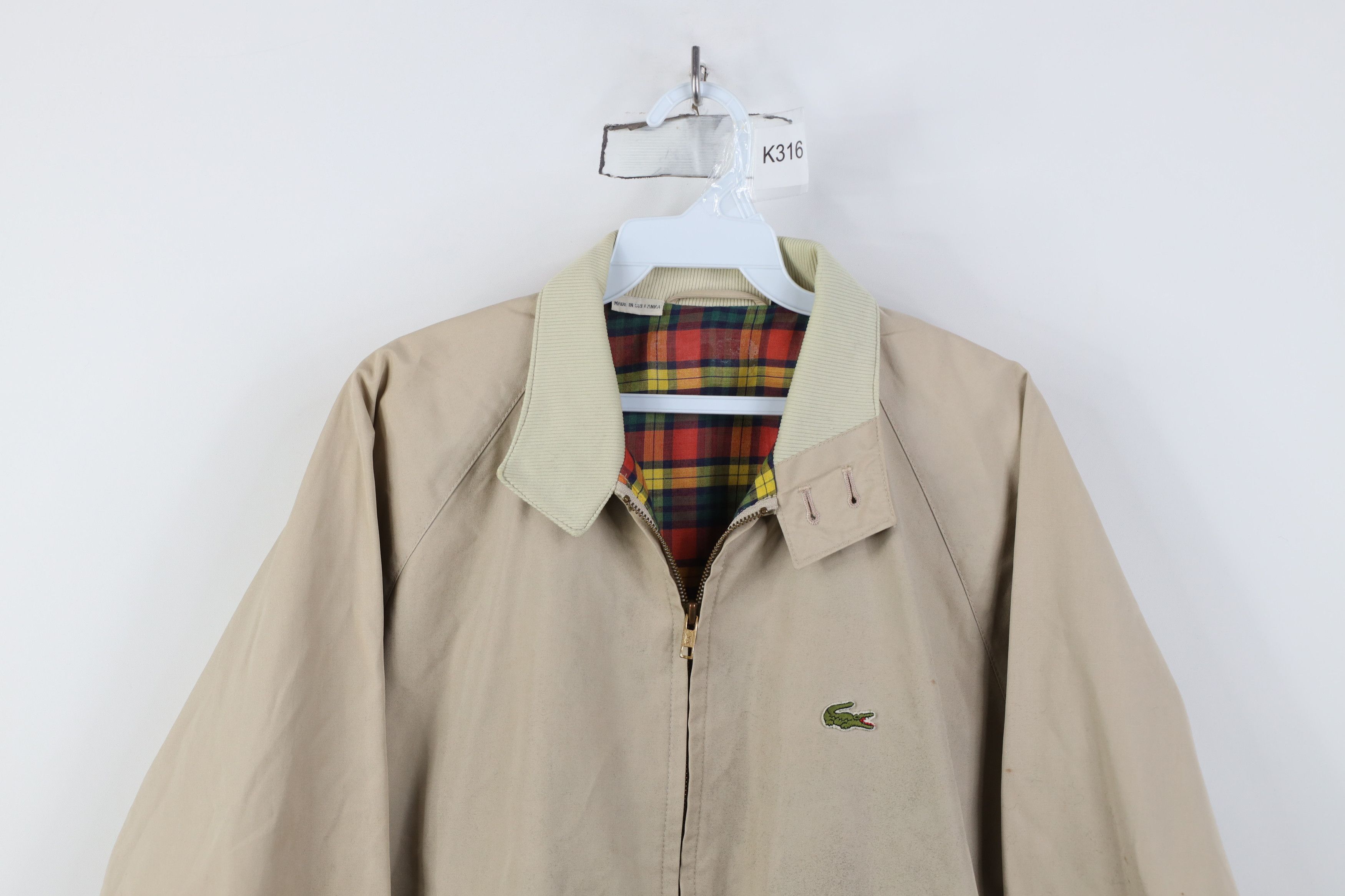 Lacoste Vintage 70s 80s Lacoste Lined Cafe Racer Bomber Jacket Size US M / EU 48-50 / 2 - 2 Thumbnail