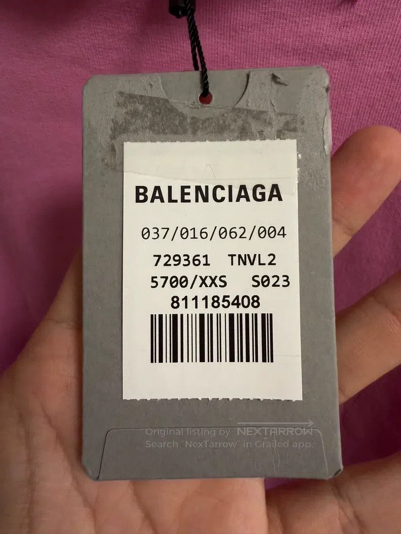 Balenciaga Balenciaga Pink Peaceful Print Hooded Sweatshirt Size US XXS / EU 40 - 5 Thumbnail