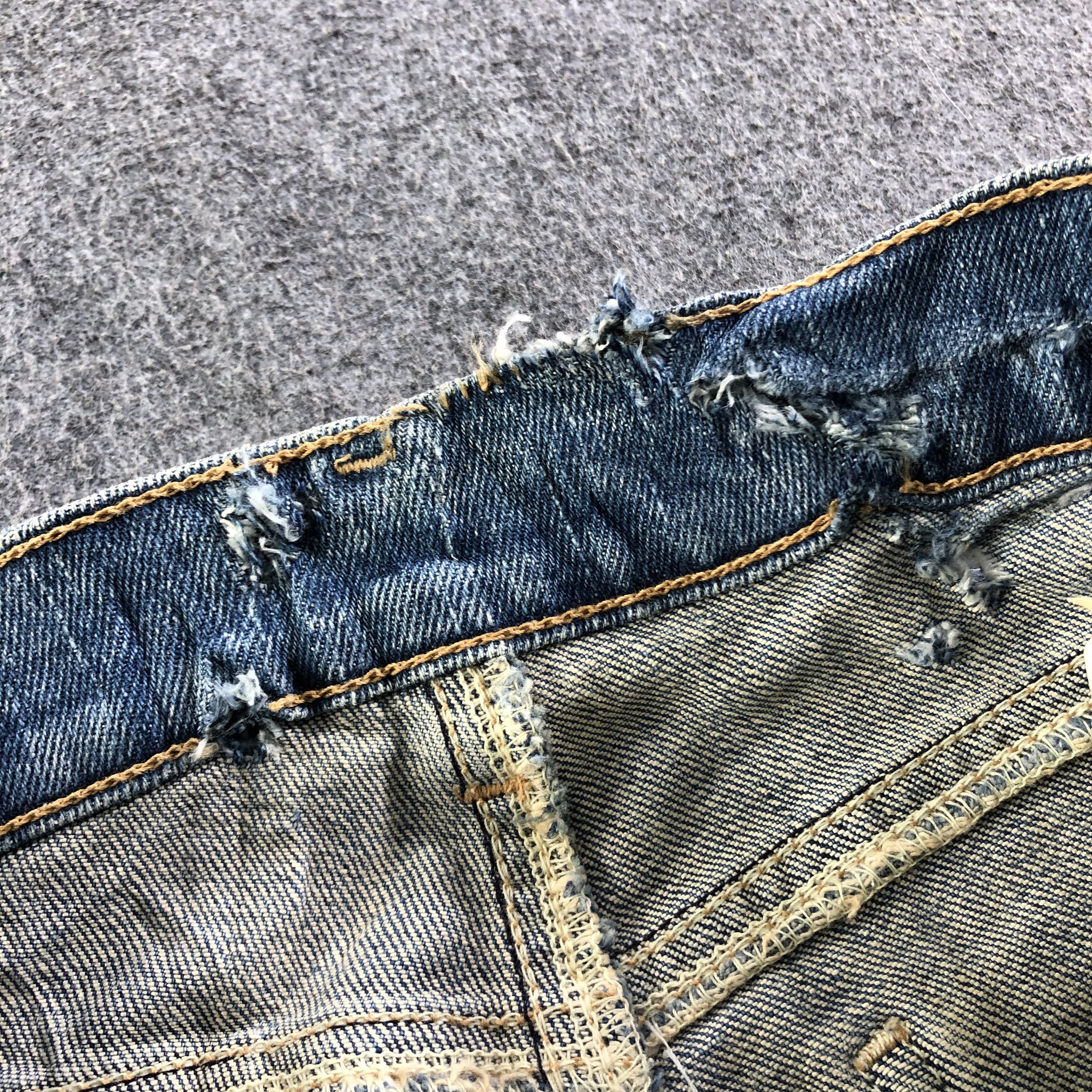 Levi's Vintage Blue Wash Levis 522 Jeans-J3897 Size US 27 - 8 Thumbnail