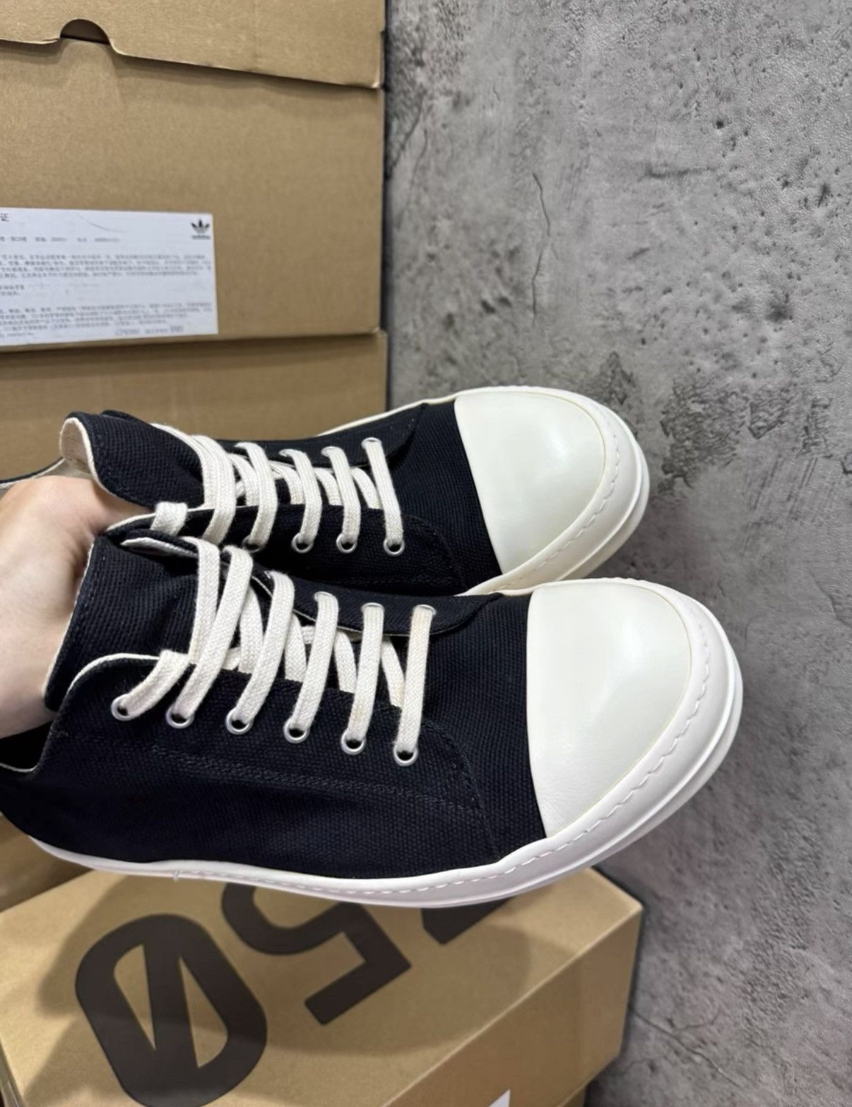 Rick Owens Rick Owens DRKSHDW Low Top Ramones K37 Size US 9 / EU 42 - 5 Thumbnail