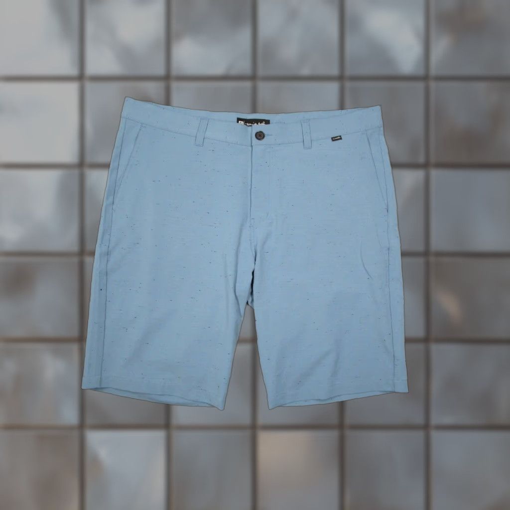 TravisMathew Travis Mathew Shorts Men 40 Blue Pinch Hitter Performance 11" Hybrid Travel Golf Shirt? Size US 40 / EU 56 - 1 Thumbnail