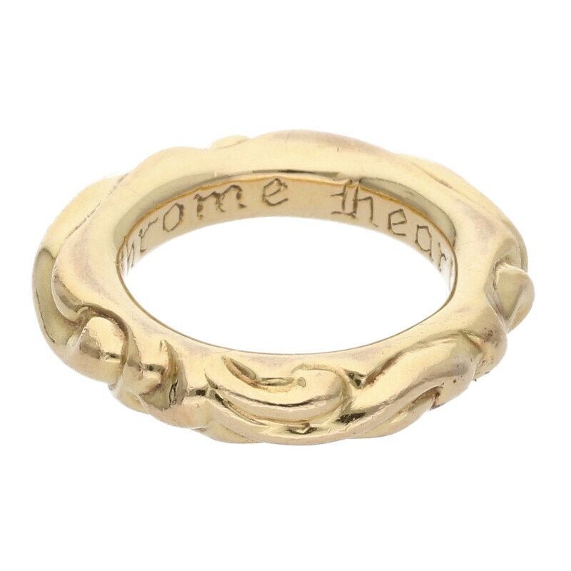 Chrome Hearts 22K Gold Scroll Band Ring