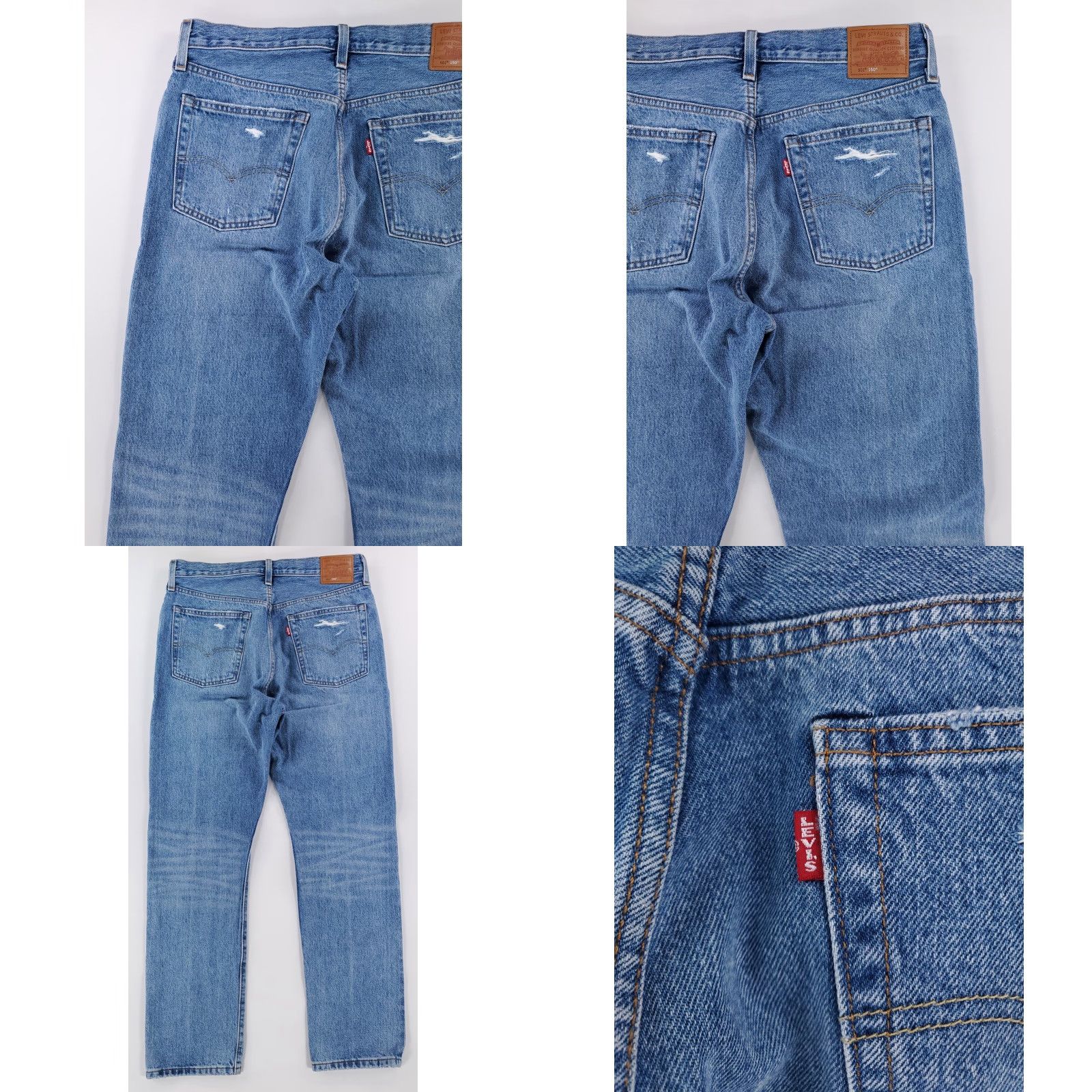 Levi's VINTAGE Levi's 501 150th Anniversary Distressed Redline Selvage Blue Jeans Mens 32 x 30 Size US 32 / EU 48 - 9 Thumbnail