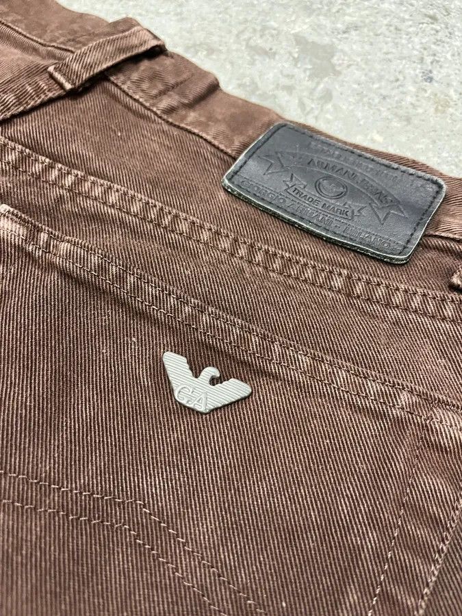 Giorgio Armani 1990s Giorgio Armani Brown Archive Pants Size US 32 / EU 48 - 11 Thumbnail