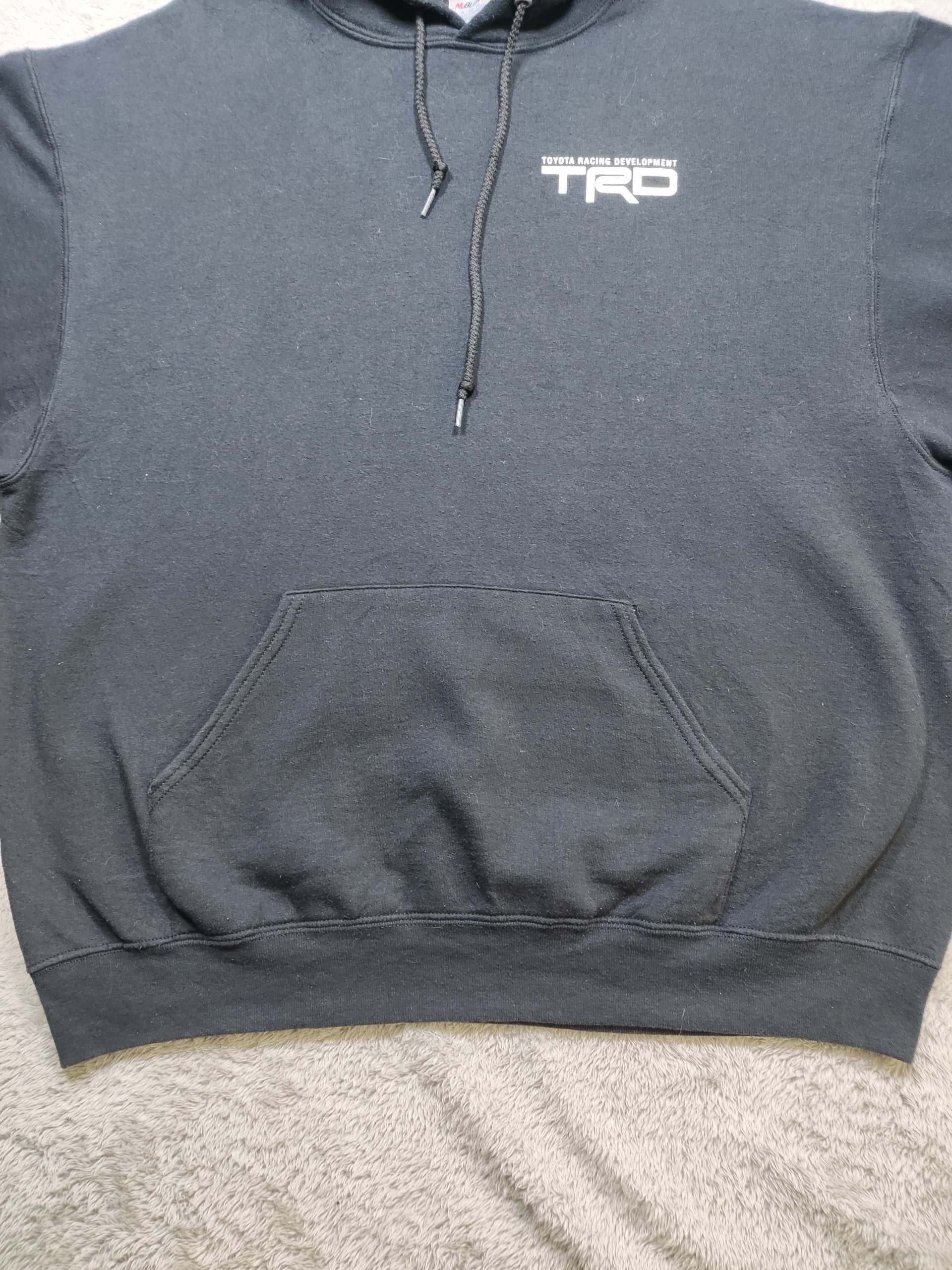 Vintage Toyota TRD Hoodie Black Pullover Sweatshirt Toyota Racing Size US XL / EU 56 / 4 - 4 Thumbnail