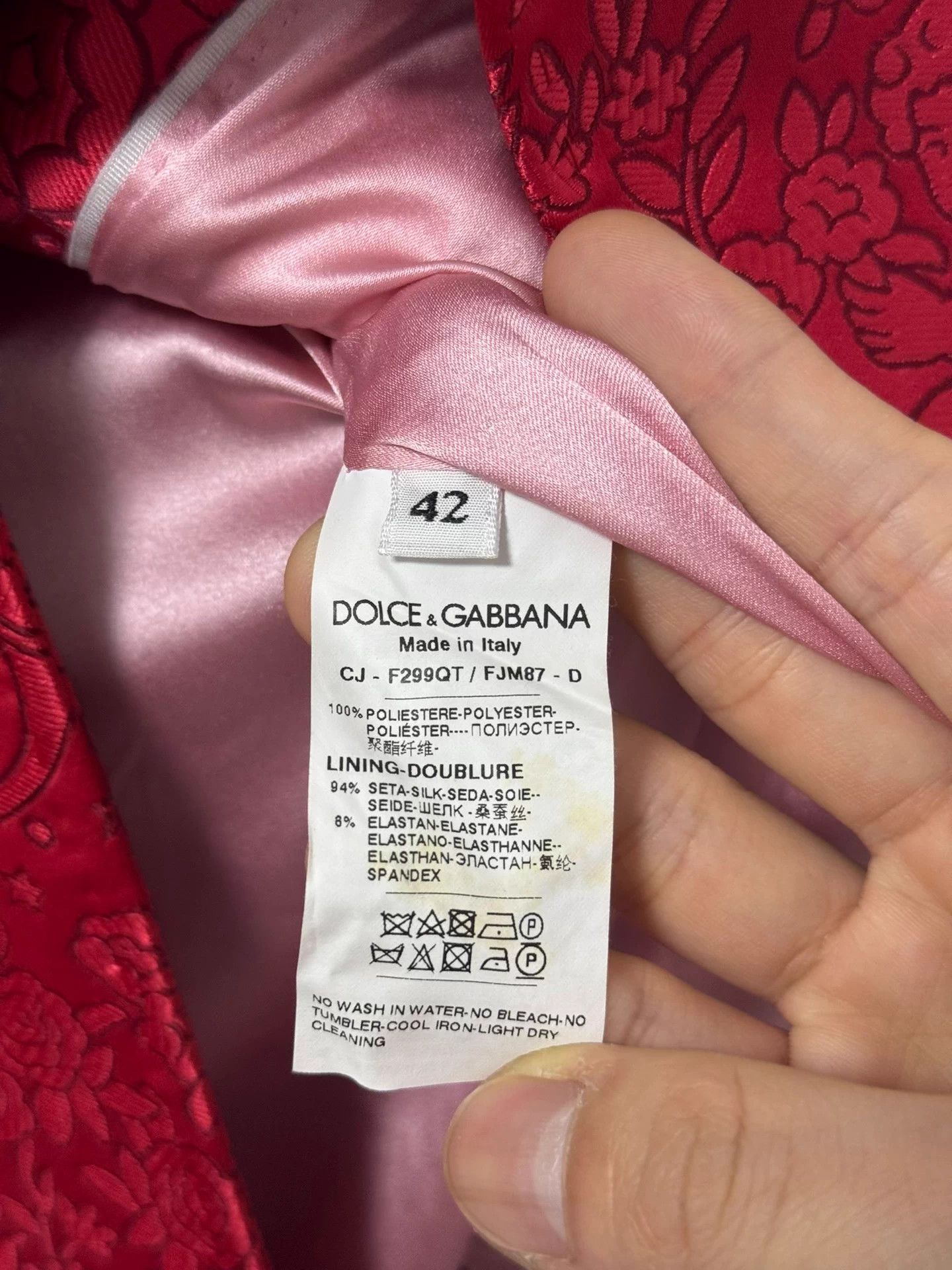 Dolce & Gabbana DOLCE & GABBANA 18FW Runway Angel Jacquard Satin Blazer Size M / US 6-8 / IT 42-44 - 5 Thumbnail