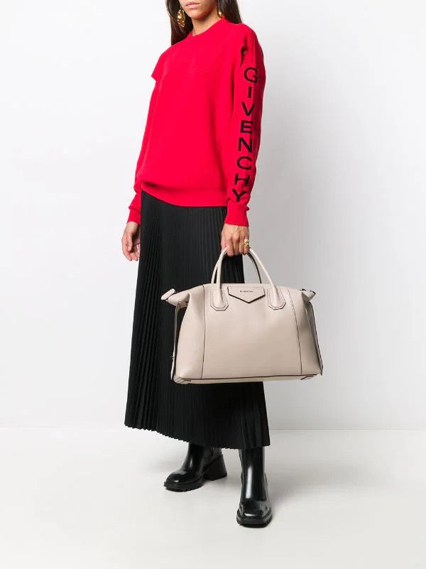 Givenchy o1srvl11e0824 Size: OS/ Medium Antigona Soft Tote Bag Beige Size ONE SIZE - 2 Thumbnail