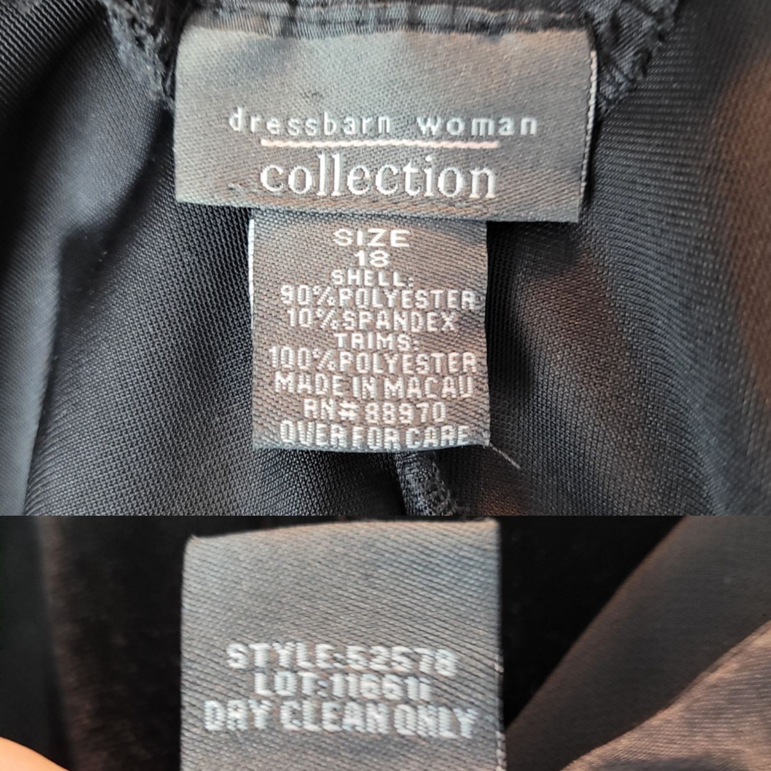 Vintage Vntage Black Velour Stretch Gown Sz 18 Scoop Back Jeweled Pl Size XXL / US 16-18 / IT 52-54 - 3 Thumbnail