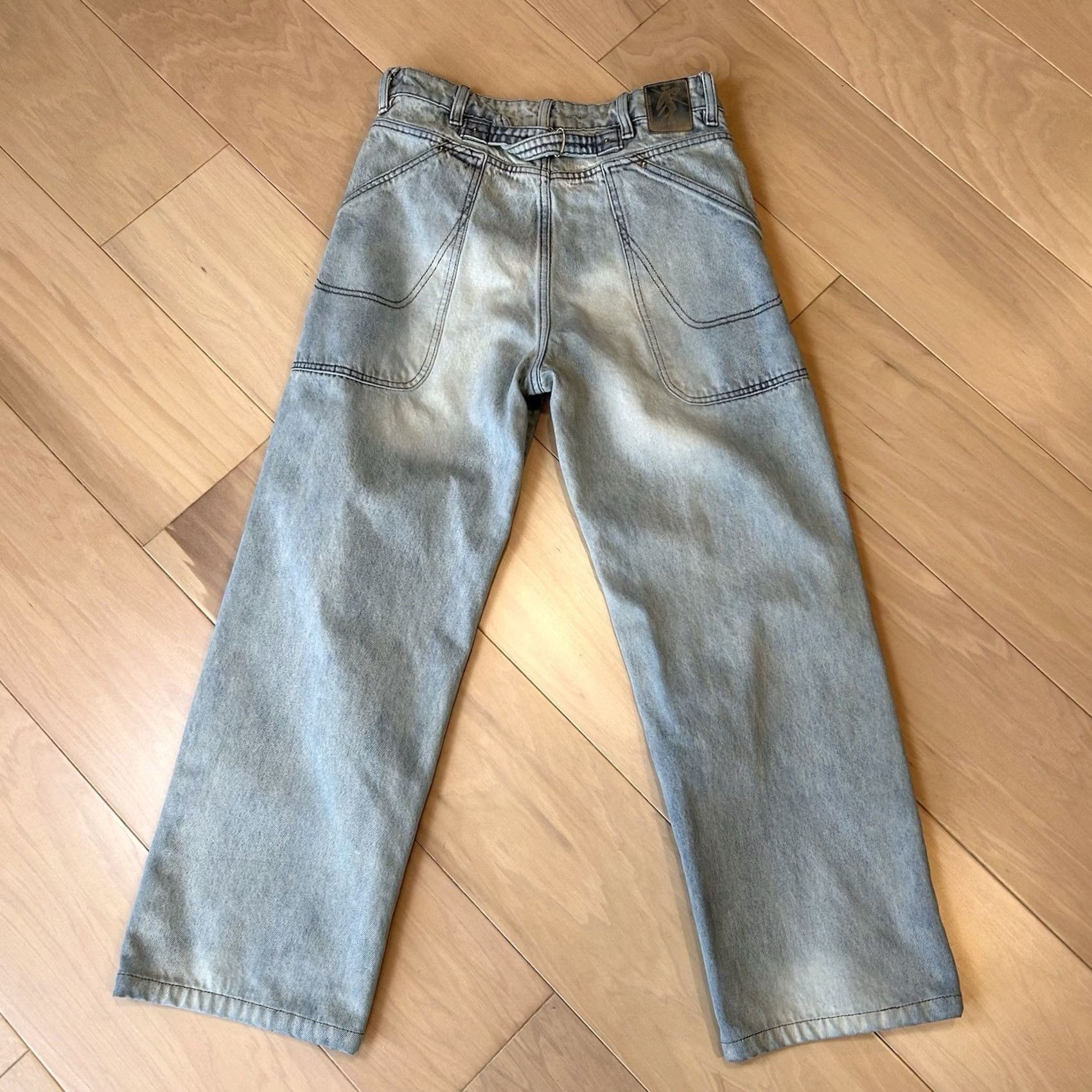 Denime Henry Johnson V3 Denim Cinch Back Blue Jean Men’s 30x37 Jeans Regular 30 Blue Cotton Denim Streetwear Urban Fashion Mens Size US 30 / EU 46 - 3 Thumbnail