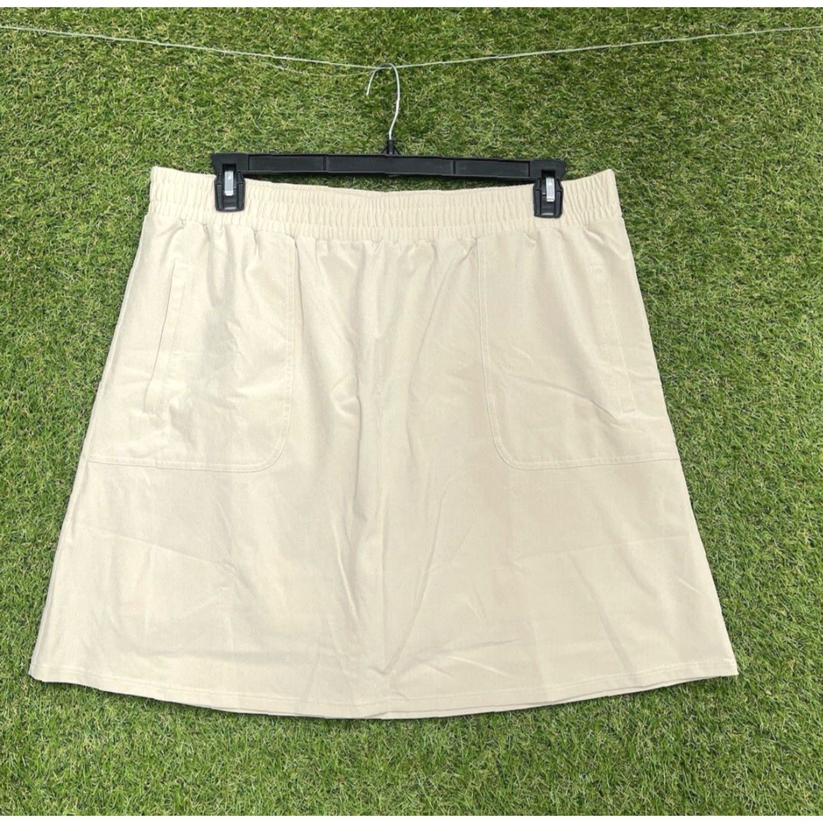 Vintage Lemon Way Womens XL Skort Yellow Short Sporty Golf Tennis Size 40" / US 18 - 2 Thumbnail