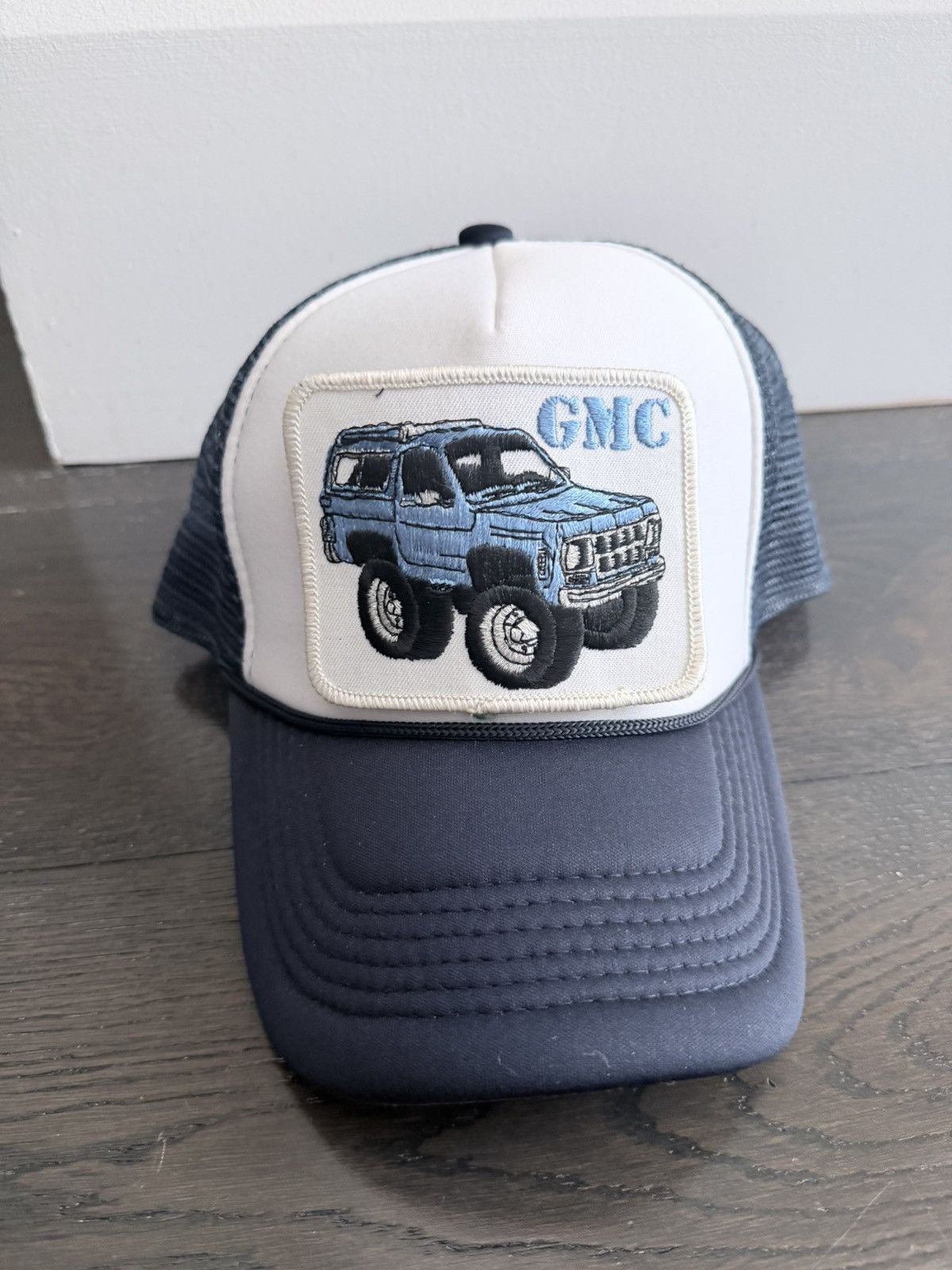 Other Vintage GMC Patch on New Blue\White Trucker Hat Size ONE SIZE - 2 Thumbnail