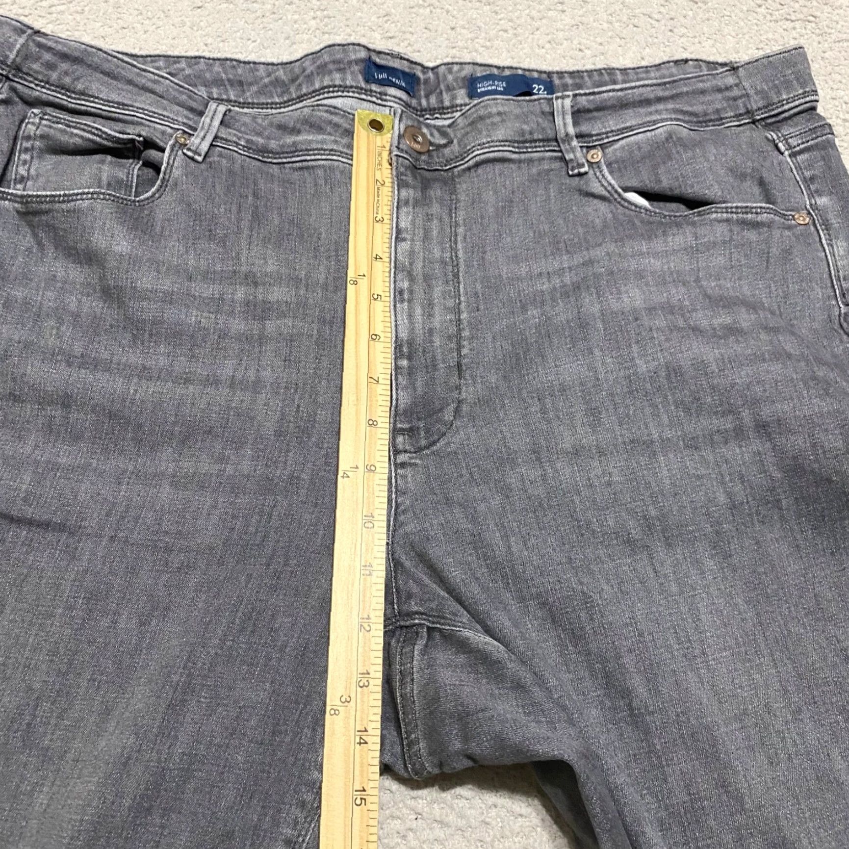 J. Jill J.Jill Jeans Gray Denim Medium Wash High Rise Straight Leg Womens Size 22 Size 22 Regular 5-Pocket Inseam 30 in Size 27" / US 4 / IT 40 - 7 Thumbnail