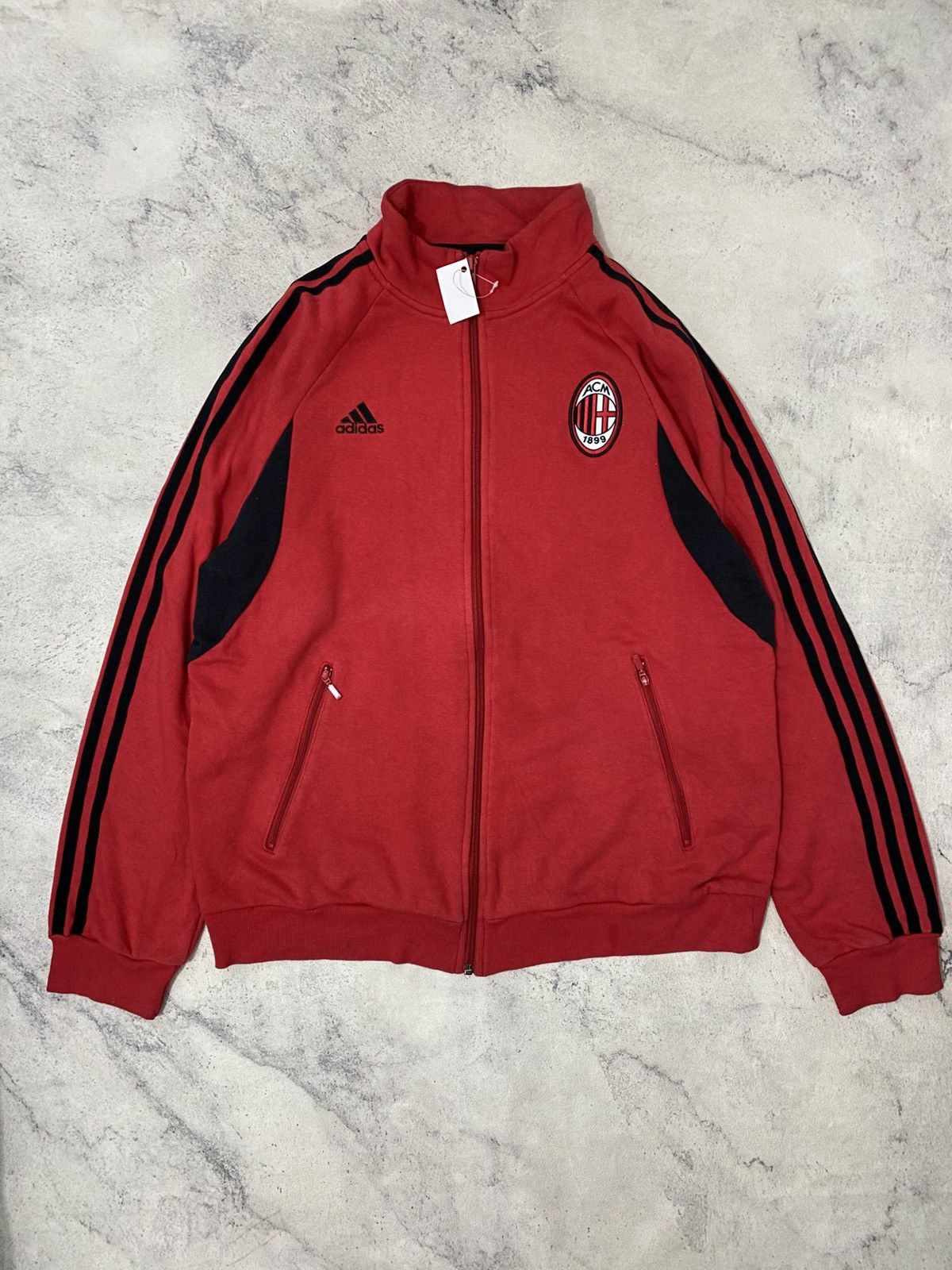 Adidas Vintage Adidas AC Milan Track Top Jacket Size US XL / EU 56 / 4 - 2 Thumbnail