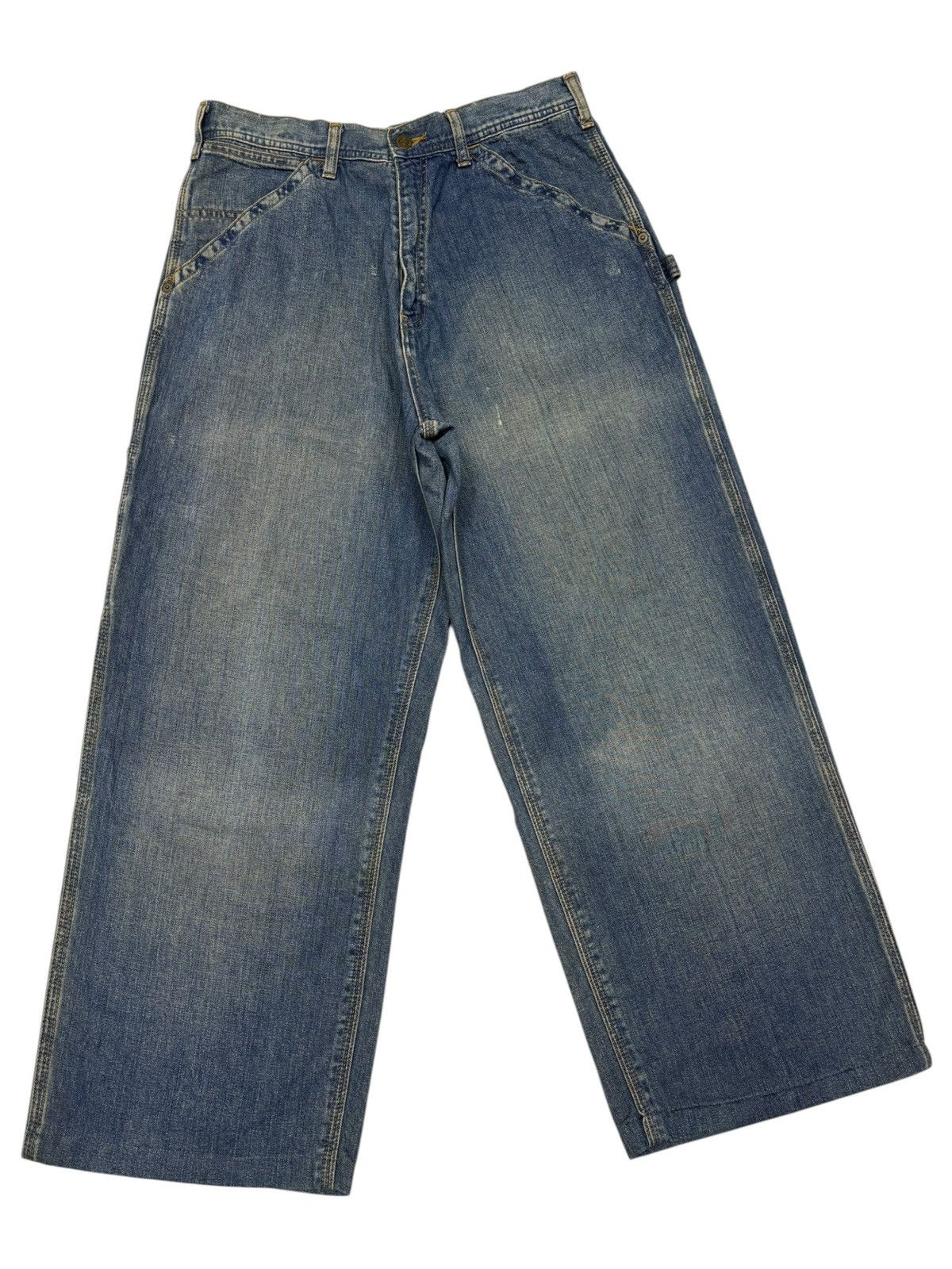 Undercover LIGHTNING BOLT BAGGY CARPENTER DENIM JEANS Size US 32 / EU 48 - 4 Thumbnail