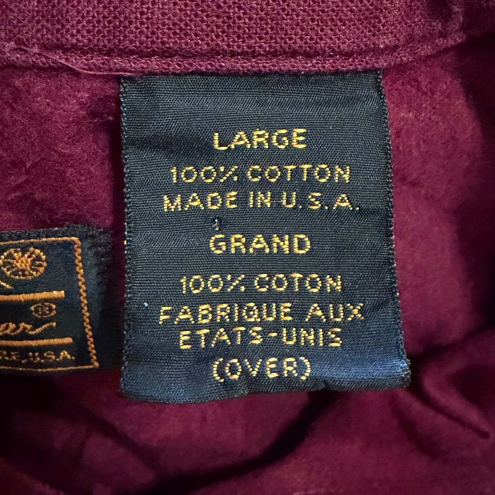 Eddie Bauer VINTAGE Eddie Bauer Shirt Mens Large Burgundy Heavy Flannel USA Chamois Cloth Solid Button-Up Long Sleeve Pocketed 80s Size US L / EU 52-54 / 3 - 4 Thumbnail