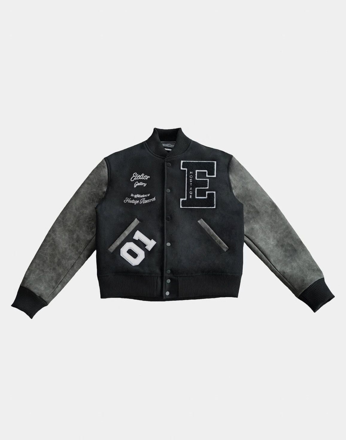 Etelier Gallery Etelier Gallery x Hostage Leather Varsity Size US XL / EU 56 / 4 - 5 Thumbnail