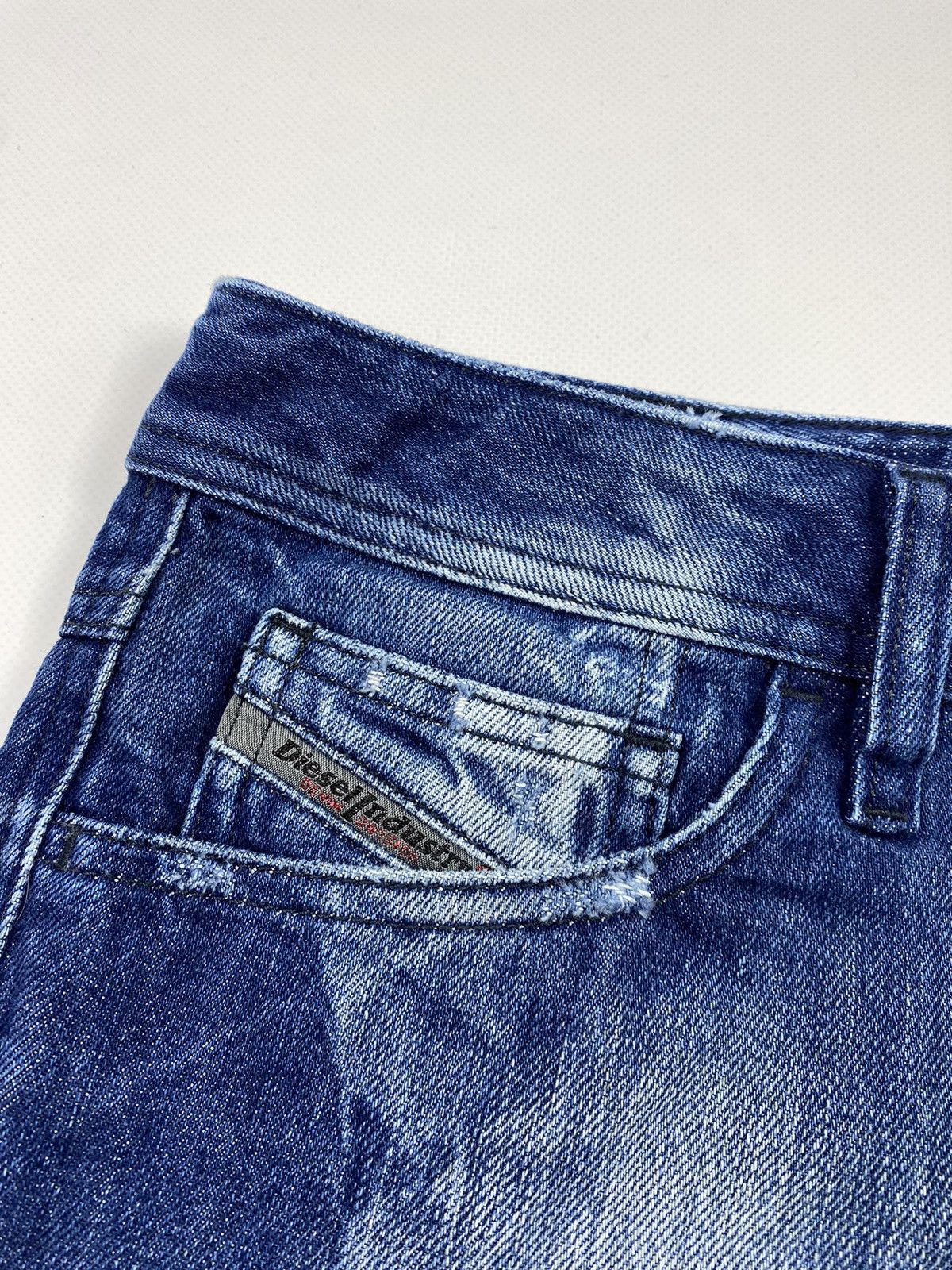 Diesel 🔥LASTDROP🔥 Y2K Diesel Washed Denim Jeans Sequined Mini Skirt Size 30" / US 8 / IT 44 - 9 Thumbnail