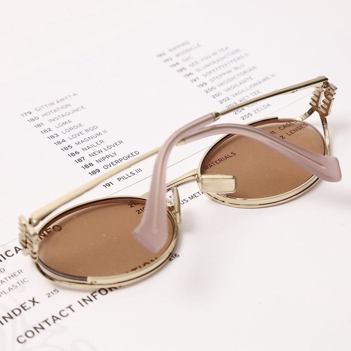 Miu Miu MIU MIU 0MU 52YS SUNGLASSES Size ONE SIZE - 8 Thumbnail