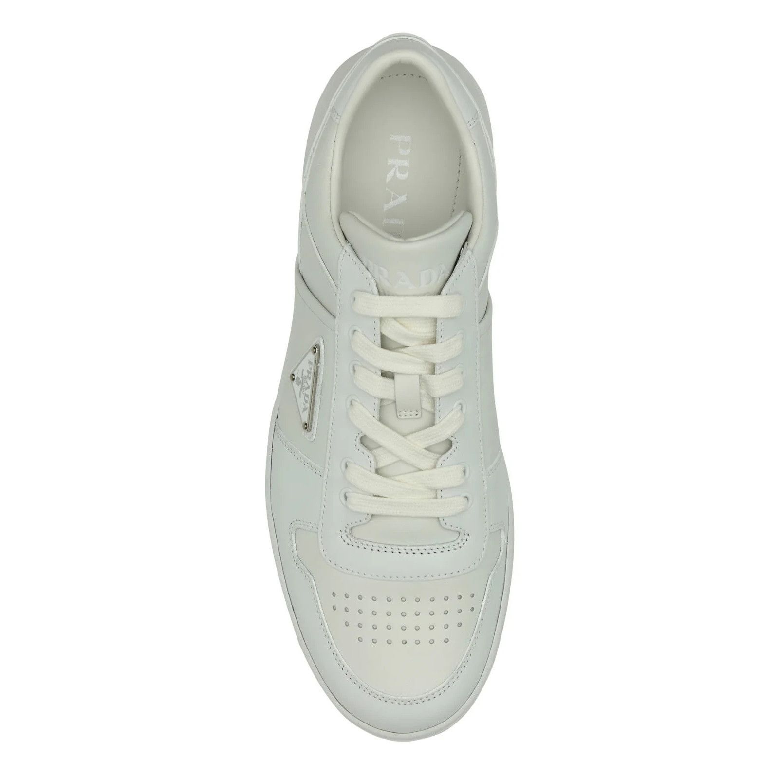 Prada PRADA Downtown White Leather Sneakers New And Authentic (Men Size US 10.5 / EU 43-44 - 4 Thumbnail