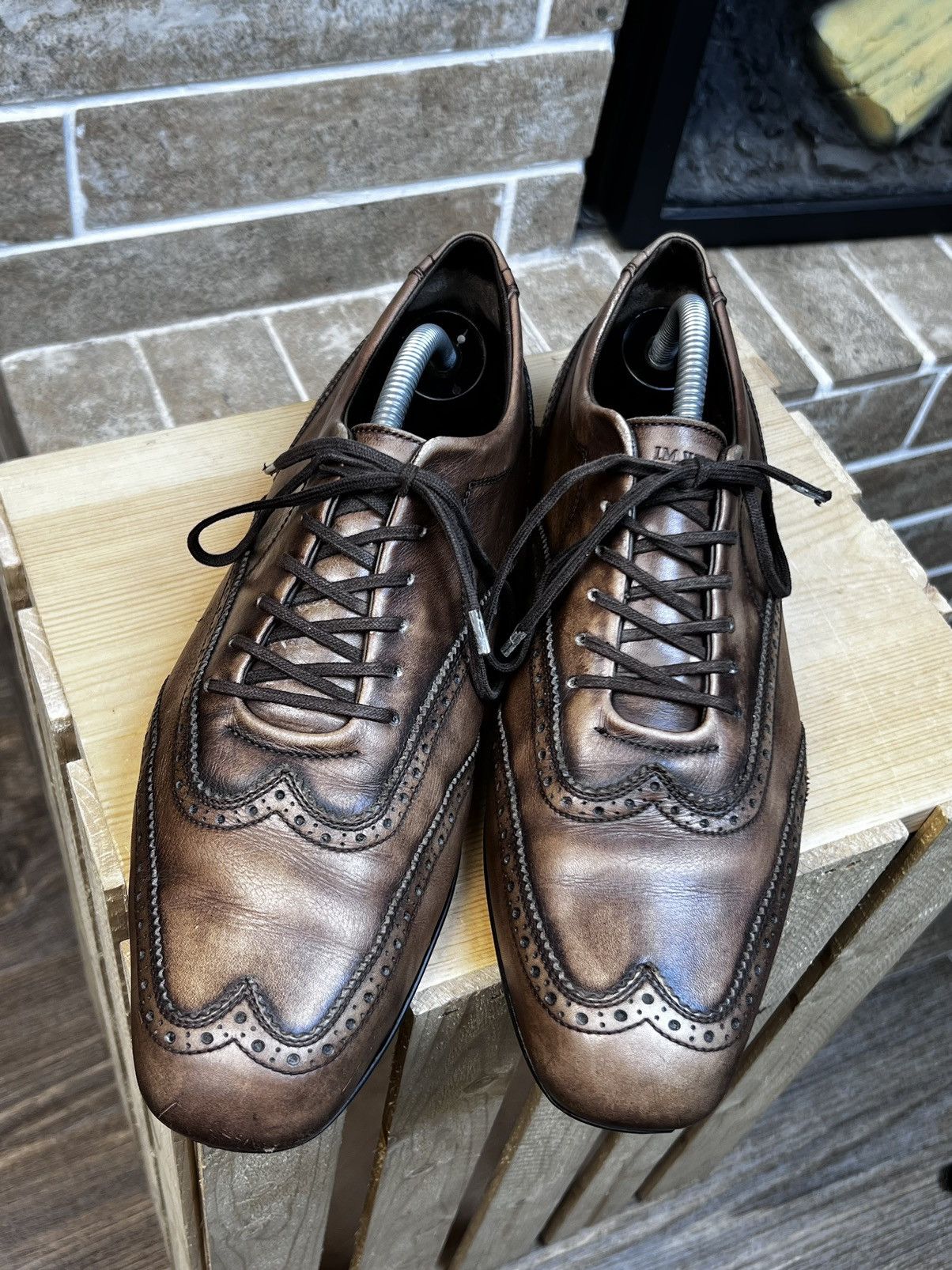 J.M. Weston J.M. Weston Modele Protege Brown Leather Trainers Shoes Size US 8.5 / EU 41-42 - 7 Thumbnail