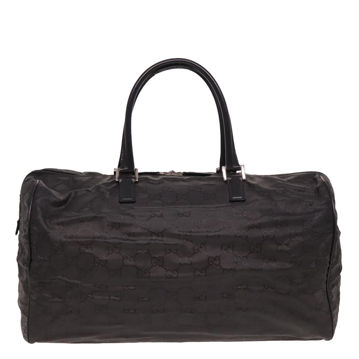Gucci Gg Pattern Black Synthetic Travel Bag (Pre-Owned) Size ONE SIZE - 1 Thumbnail