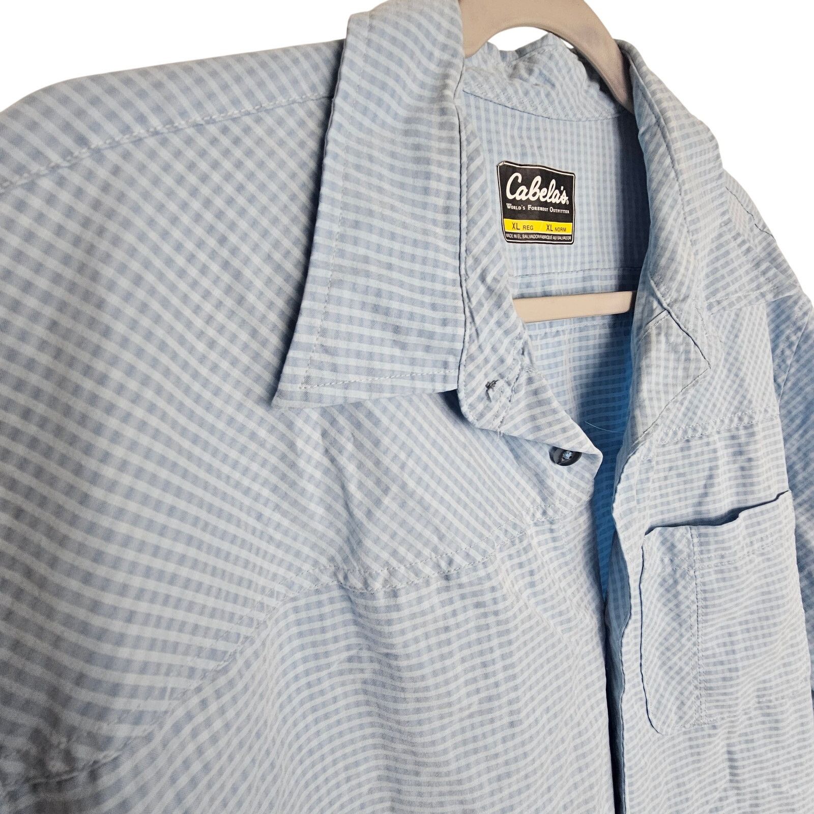 Cabelas Cabelas Mens Gingham Button Shirt Size XL Gorpcore Hiking Size US XL / EU 56 / 4 - 5 Thumbnail