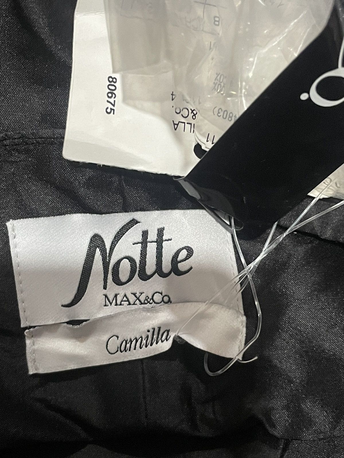 MAX&Co. Camilla Notte Max &Co. Black Midi Dress Size XS / US 0-2 / IT 36-38 - 4 Thumbnail
