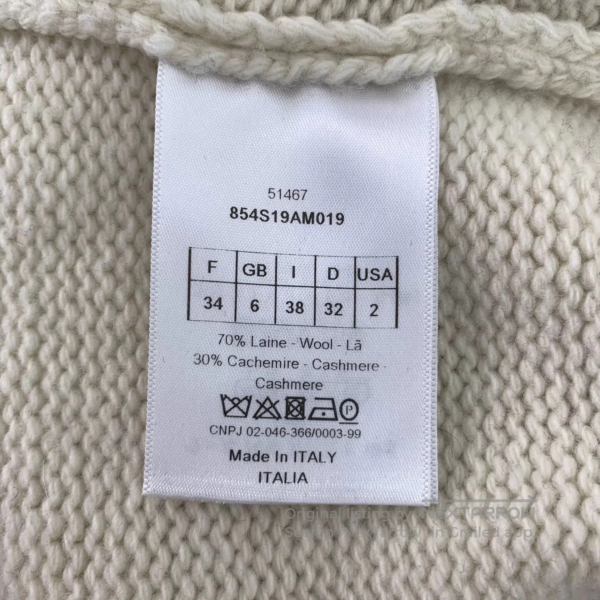 Dior christian dior color block logo knit sweater. Size US XXS / EU 40 - 6 Thumbnail