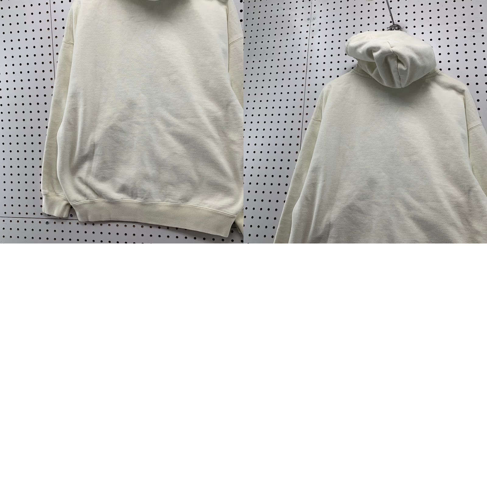 Brandy Melville Brandy Melville Zip Hoodie Sweatshirt Womens One Size Beige Heavyweight Oversize Size ONE SIZE - 10 Thumbnail