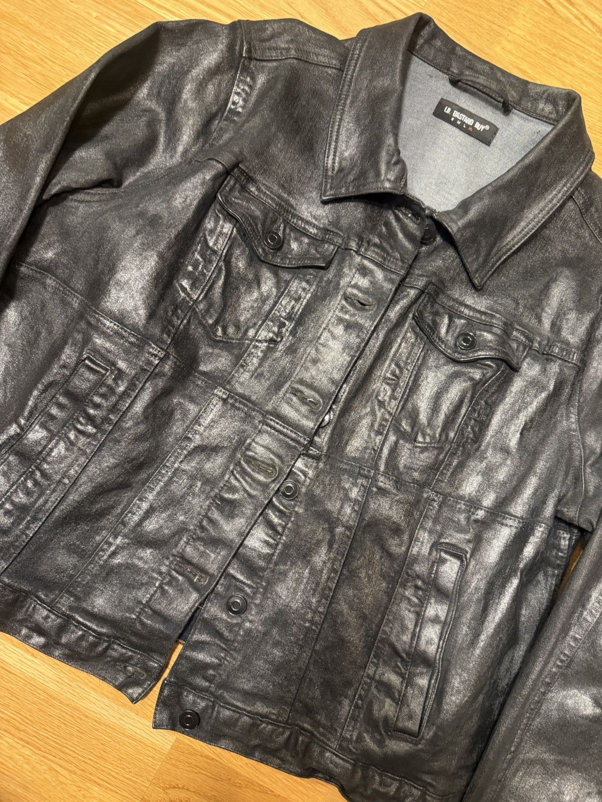 Other Waxed Cropped Denim jacket Size XL / US 12-14 / IT 48-50 - 3 Thumbnail