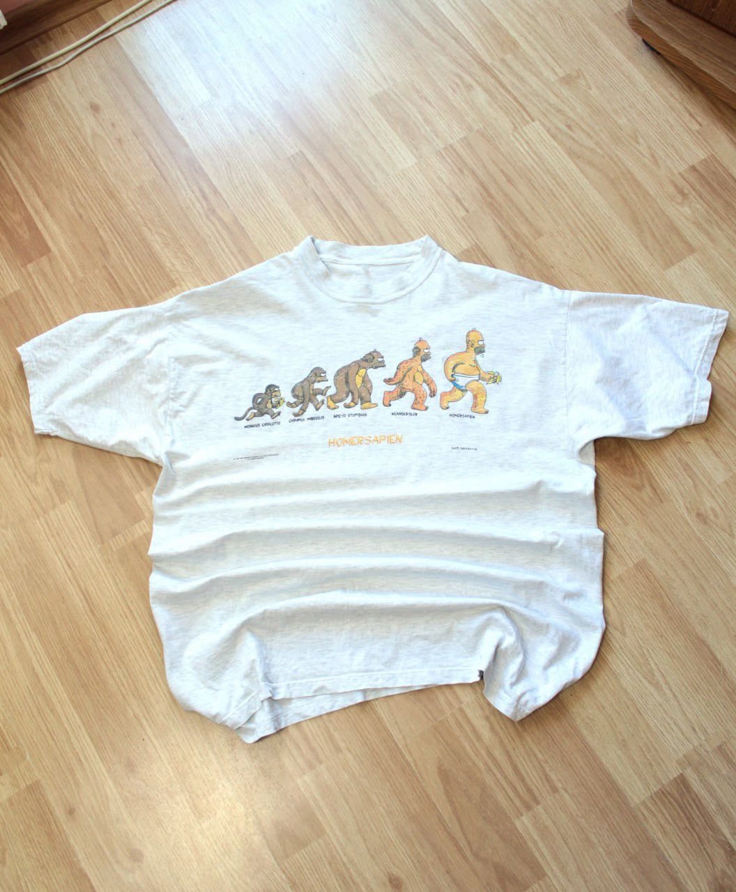Cartoon Network 🔥 1996 The Simpsons Homer Homersapien T Shirt Cartoon Movie Size US L / EU 52-54 / 3 - 11 Thumbnail