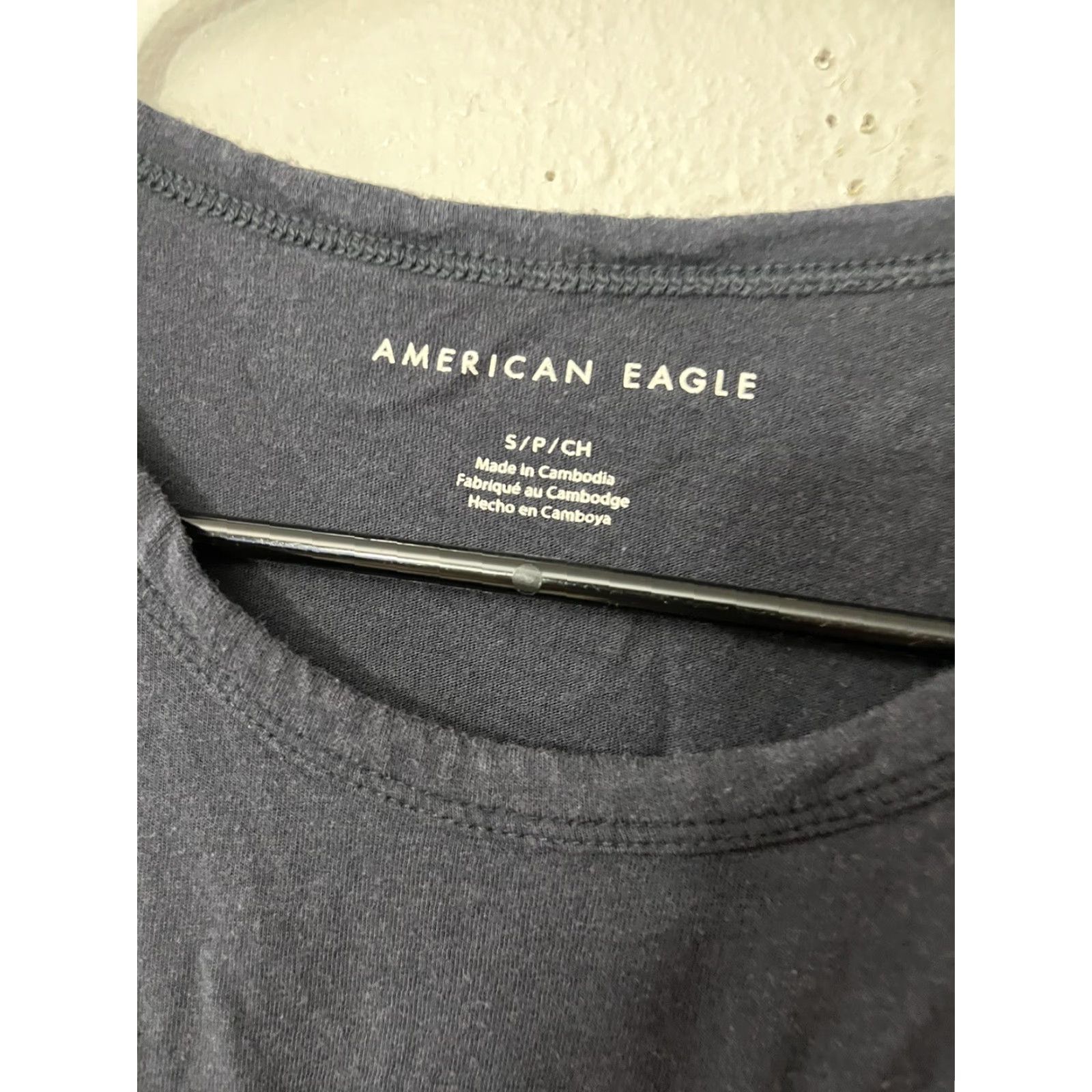 American Eagle Outfitters VINTAGE American Eagle Outfitters Womens Tank Top Sleeveless Spaghetti Strap V-Neck Polka Dot Gray Small Size S / US 4 / IT 40 - 2 Thumbnail
