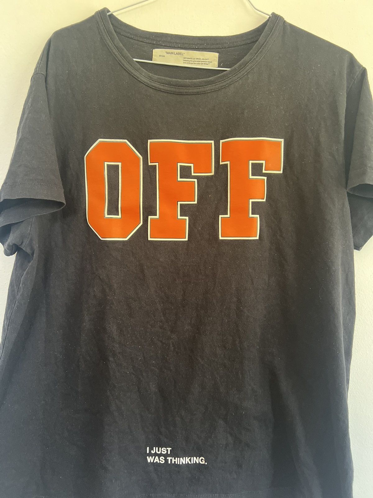 Off-White × Virgil Abloh Off white “I just was thinking “ Logo TEE Size US M / EU 48-50 / 2 - 4 Thumbnail