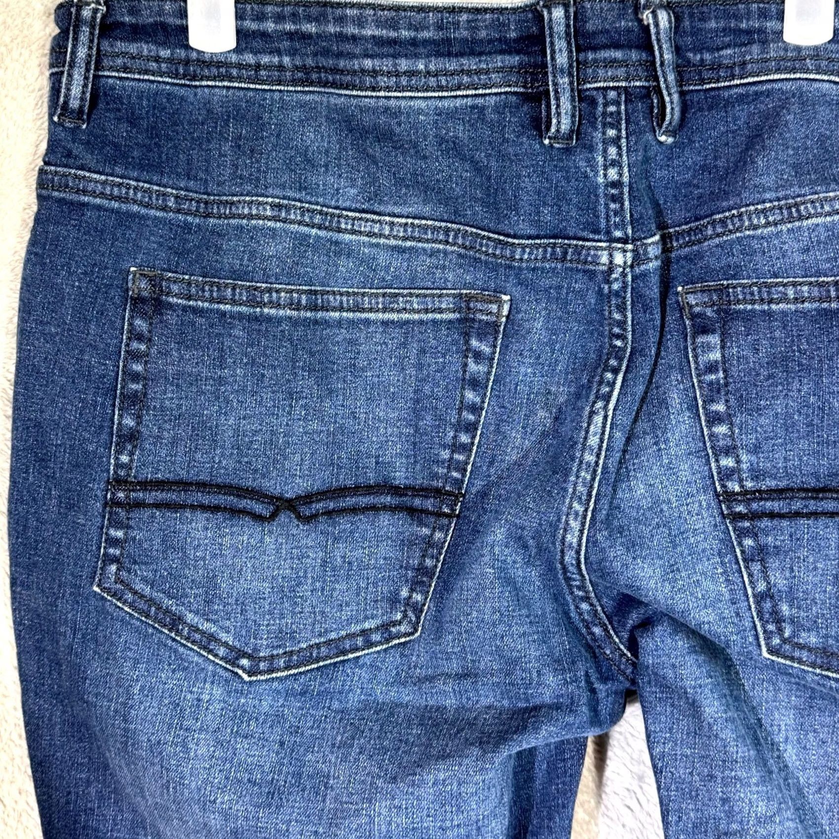 Denime Buffalo Jackson X Jeans Men’s 38x30 Blue Denim Stretch Straight Leg Jackson-X Jeans Size US 38 / EU 54 - 6 Thumbnail