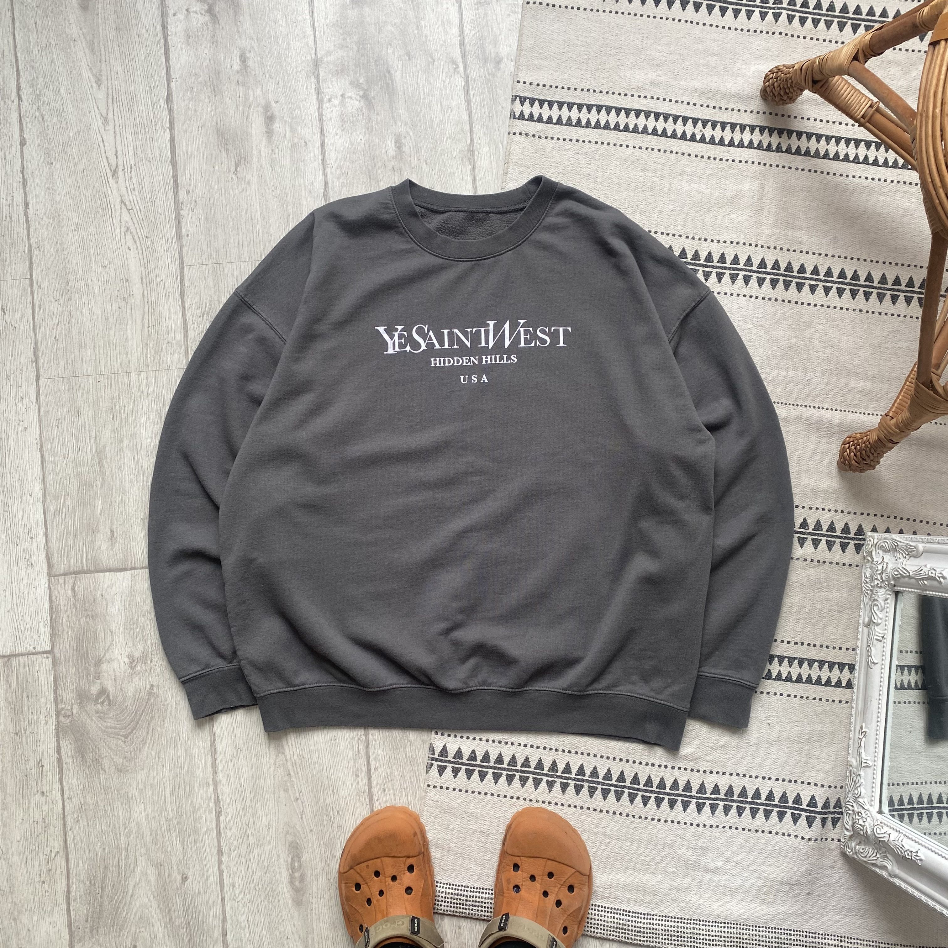 Band Tees Kanye West “Ye Saint West” Boxy sweatshirt Hidden Hills USA Size US XL / EU 56 / 4 - 1 Thumbnail