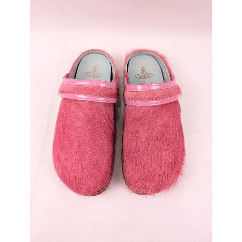 Vivienne Westwood o1rshd1 Oz Clogs With Hair Calf in Pink Size US 11 / EU 44 - 17 Thumbnail