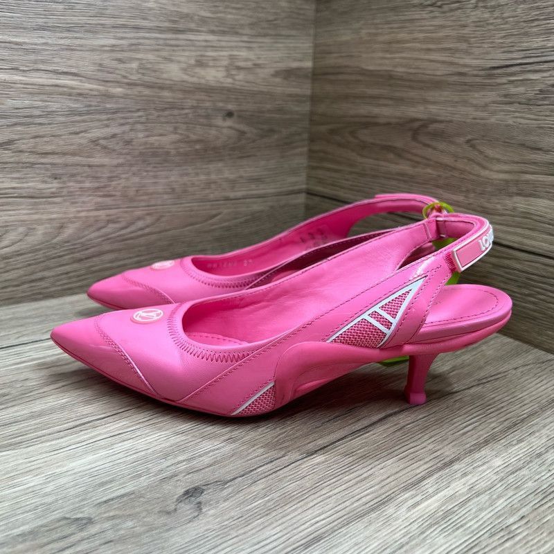 Louis Vuitton Louis Vuitton Archlight Pink High Heels -2505 Size US 7 / IT 37 - 1 Thumbnail