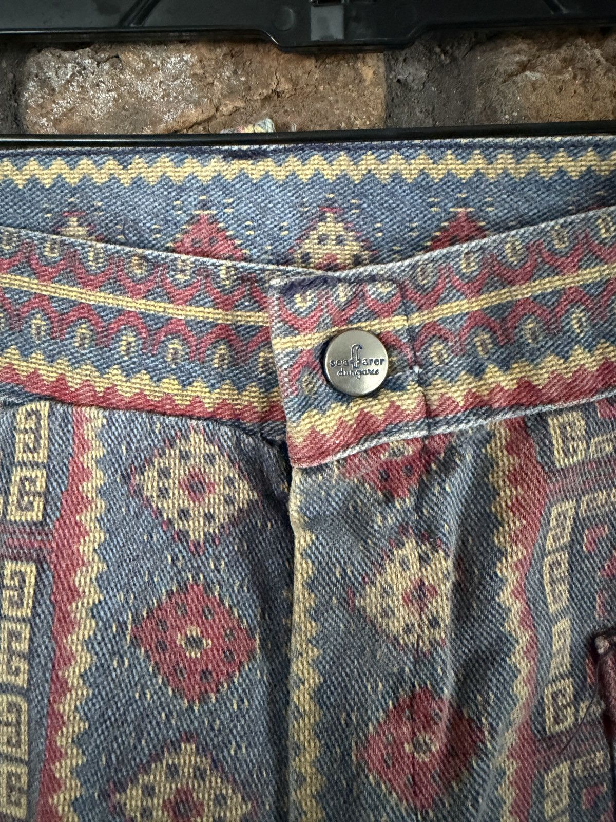 Other 🌵 Seafarer Intuit Aztec Print Colorblock Flare Pants Size 38" / US 16 / IT 52 - 1 Thumbnail