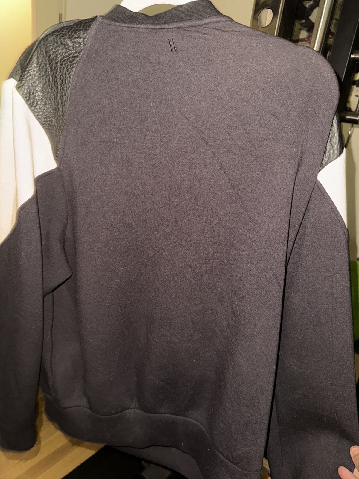 Neil Barrett Neil Barrett Geometric Leather / Nylon Pullover Size US L / EU 52-54 / 3 - 3 Thumbnail