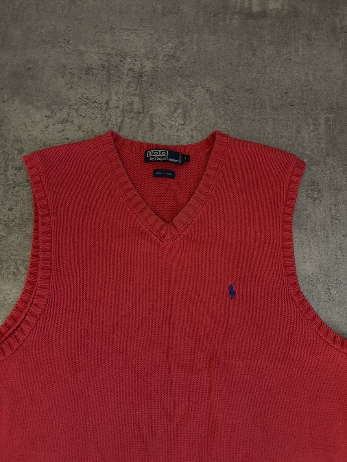 Polo Ralph Lauren × Vintage Polo Ralph Lauren Sleveless vest pony chief keef red y2k Size US L / EU 52-54 / 3 - 3 Thumbnail