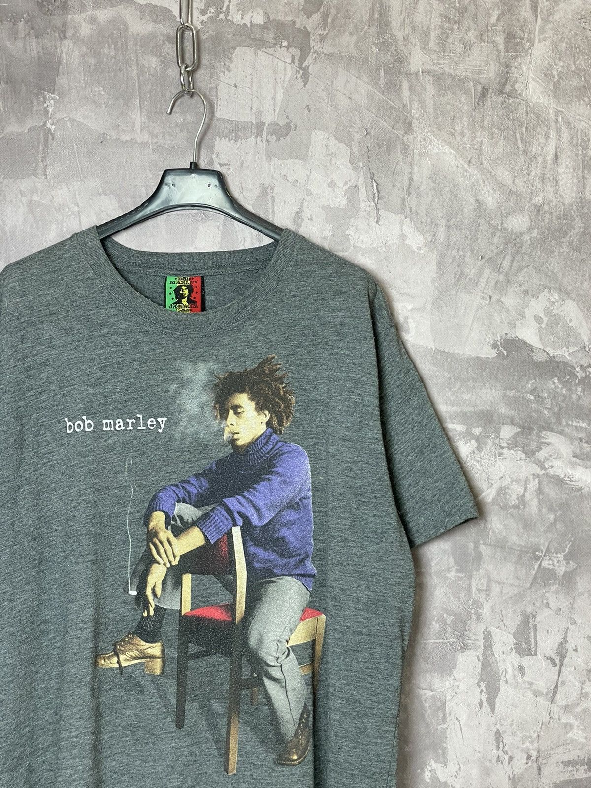 Band Tees × Bob Marley × Vintage Bob Marley Jamaica Collection Smoking T-Shirt Y2K Reggae Size US XL / EU 56 / 4 - 3 Thumbnail