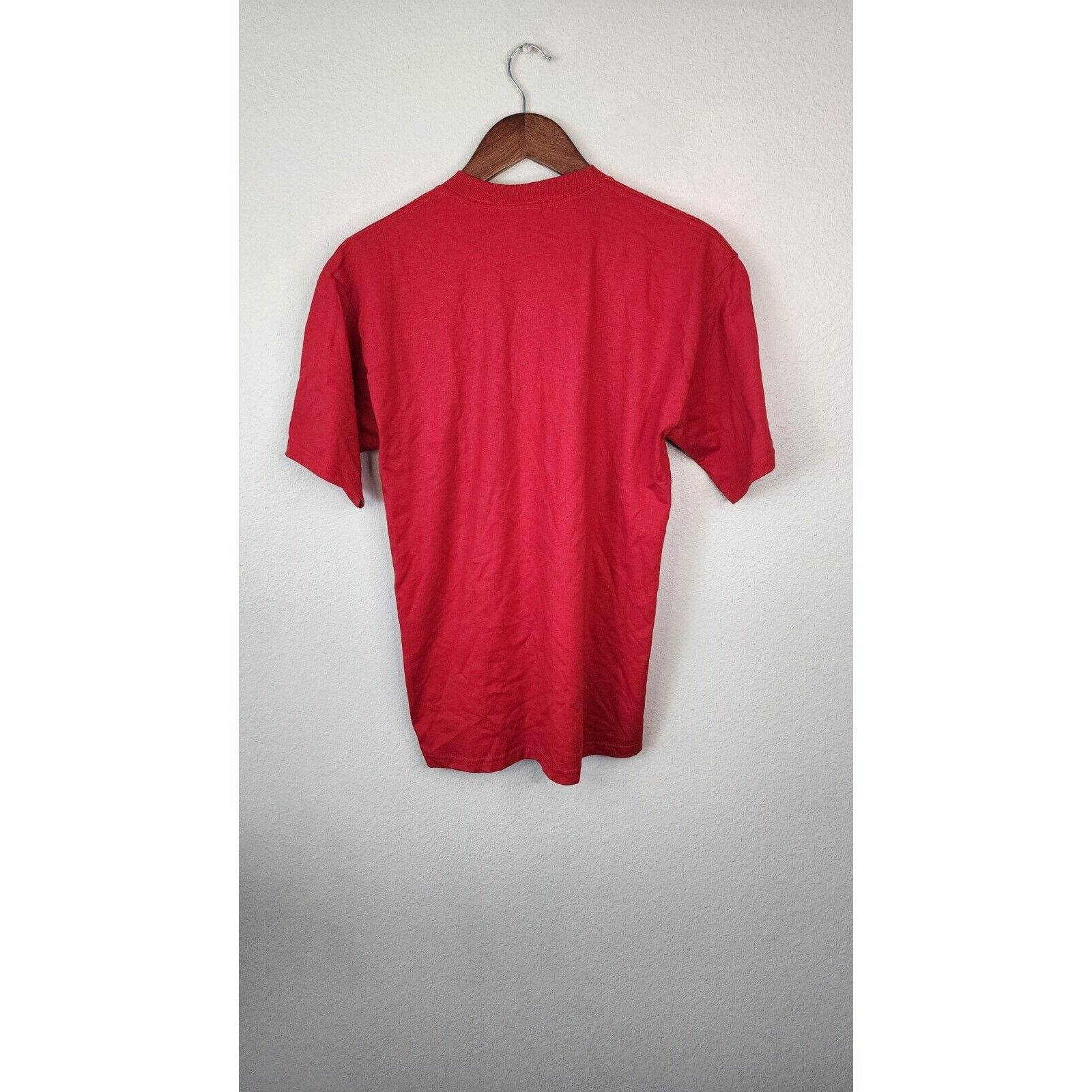 Jerzees Vintage Native American Shirt Jerzees Red Faded T-shirt VTG Size US M / EU 48-50 / 2 - 4 Thumbnail
