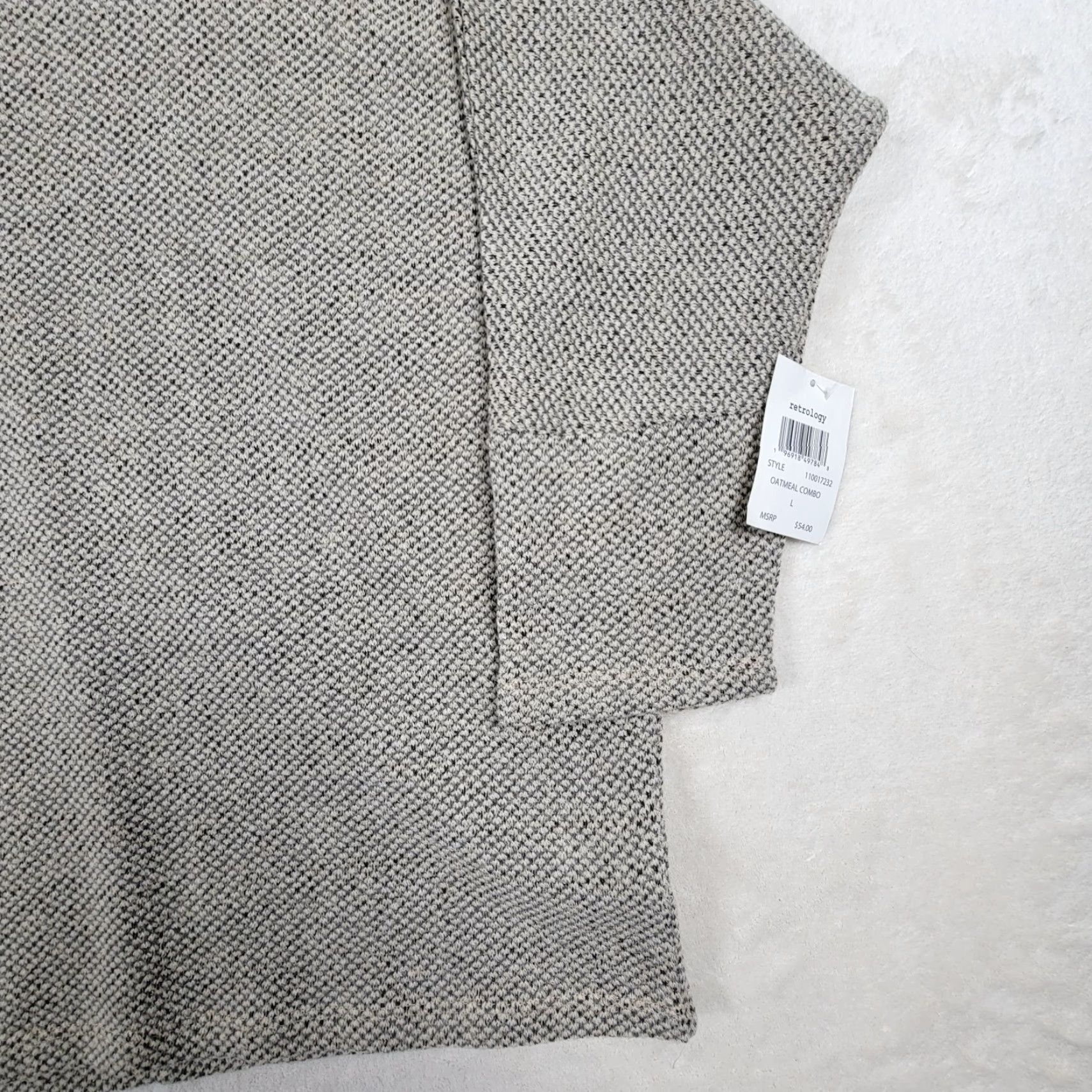 Vintage Women's Retrology Long Sleeve Sweater Size Large Oatmeal Combo Size L / US 10 / IT 46 - 2 Thumbnail
