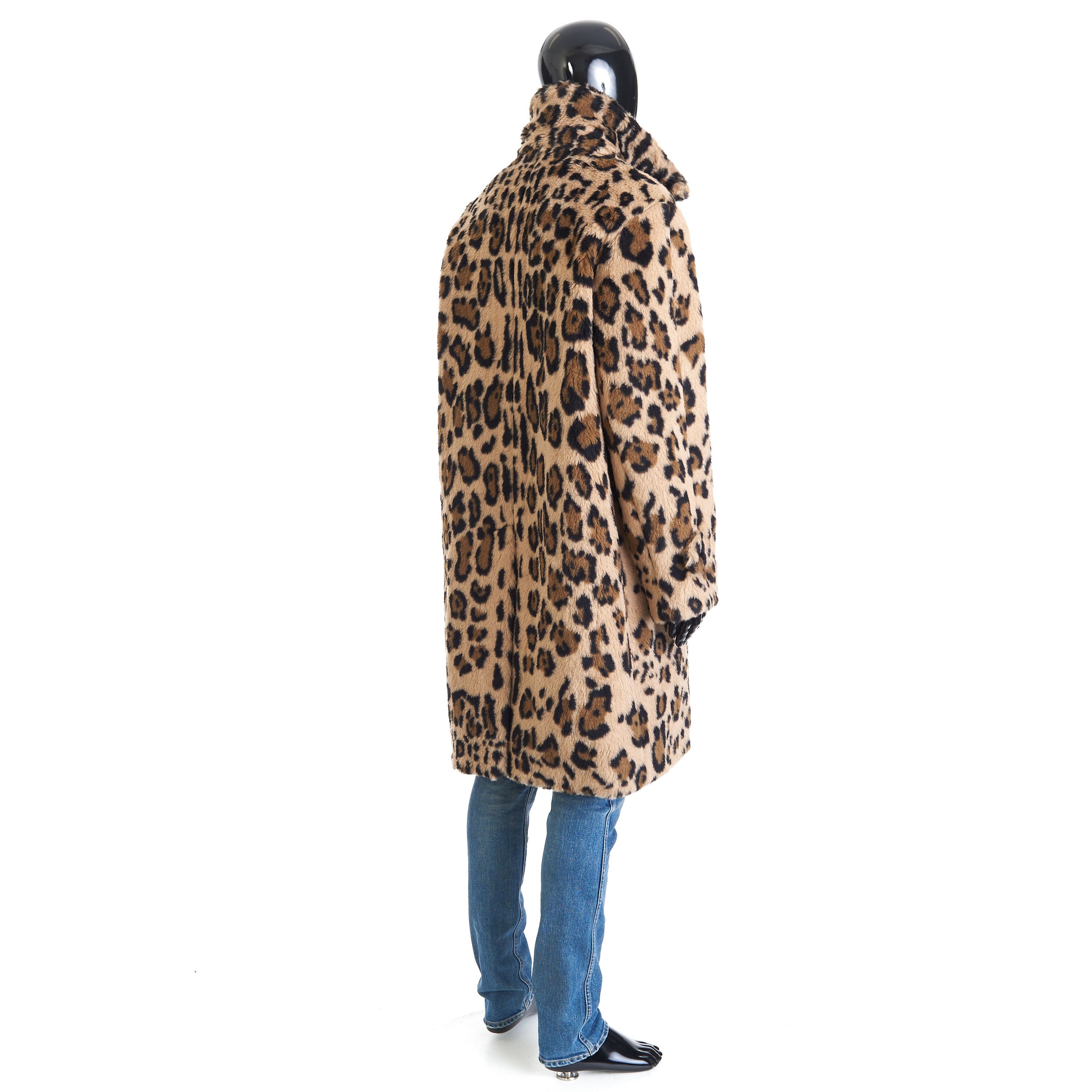 Celine Oversized MAC Coat In Leopard Print Alpaca Size US S / EU 44-46 / 1 - 5 Thumbnail